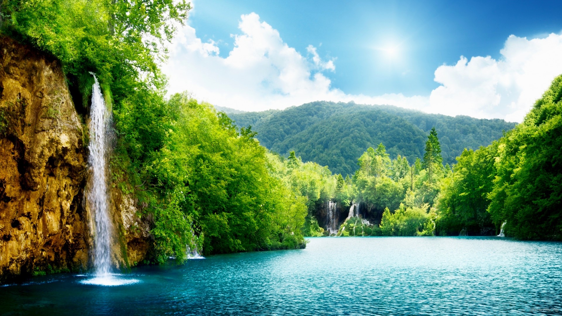 waterfall, nature, HD Wallpaper