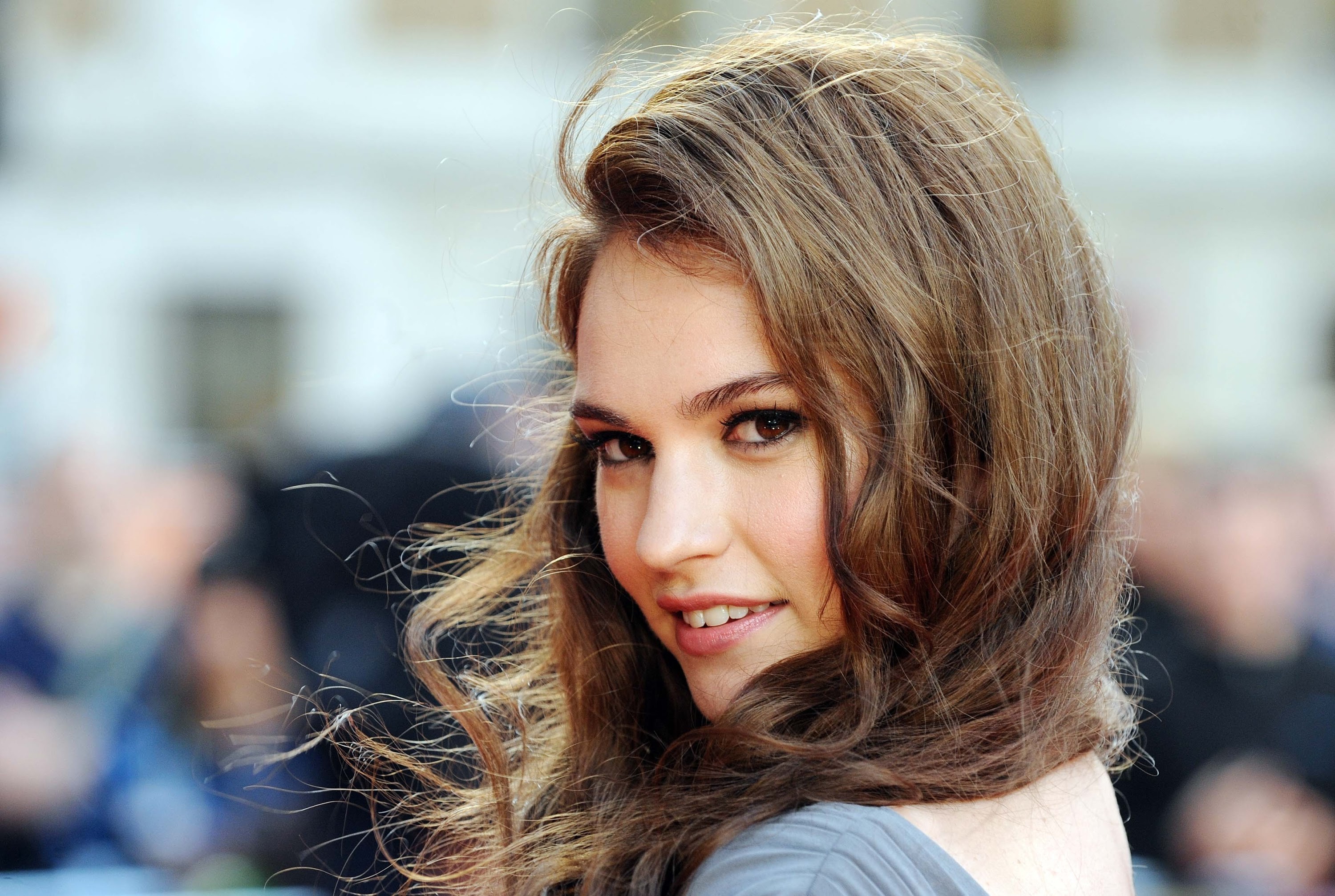 lily james, celebrities, girls, HD Wallpaper