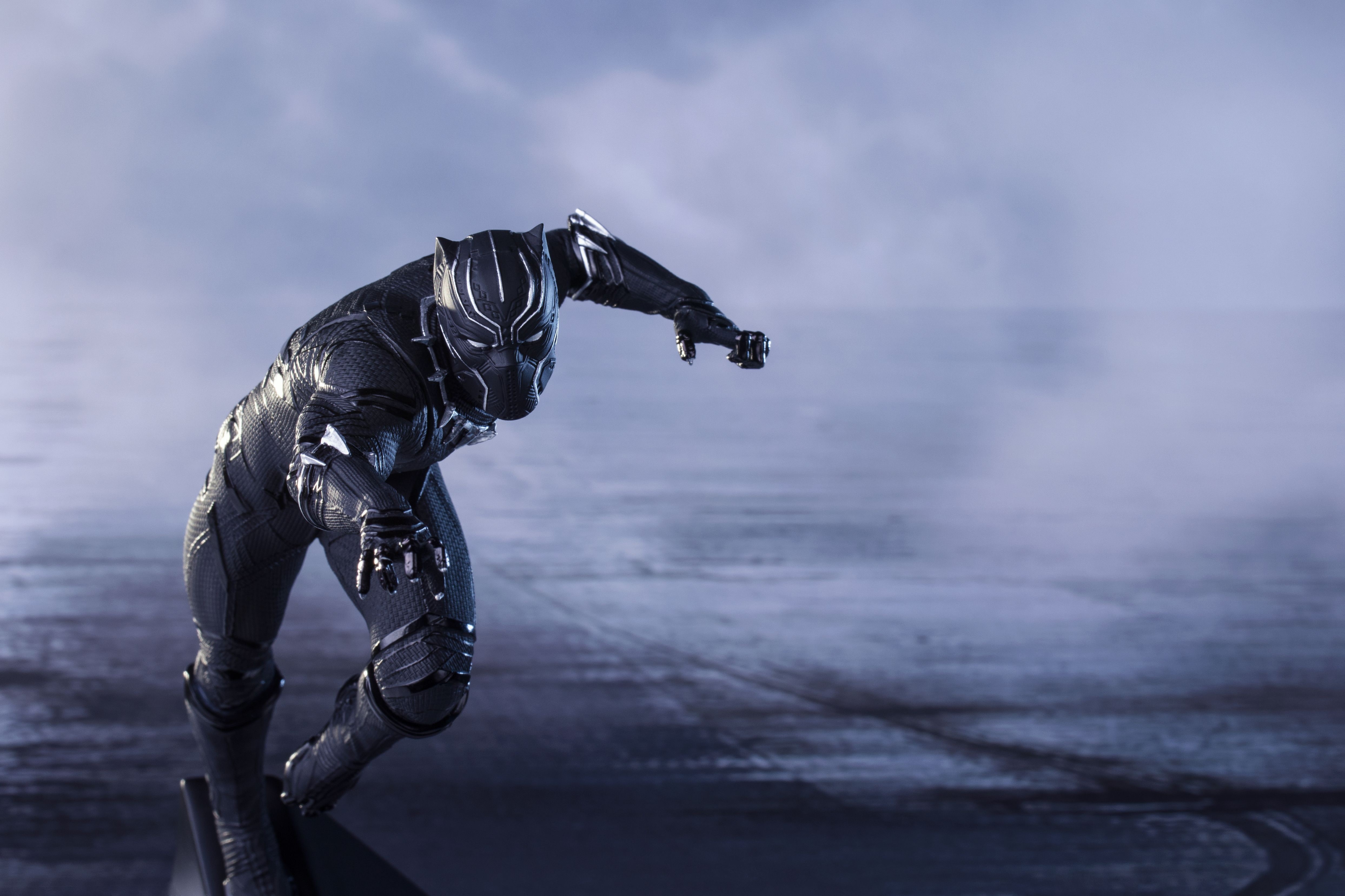 black panther, super heroes, marvel, HD Wallpaper