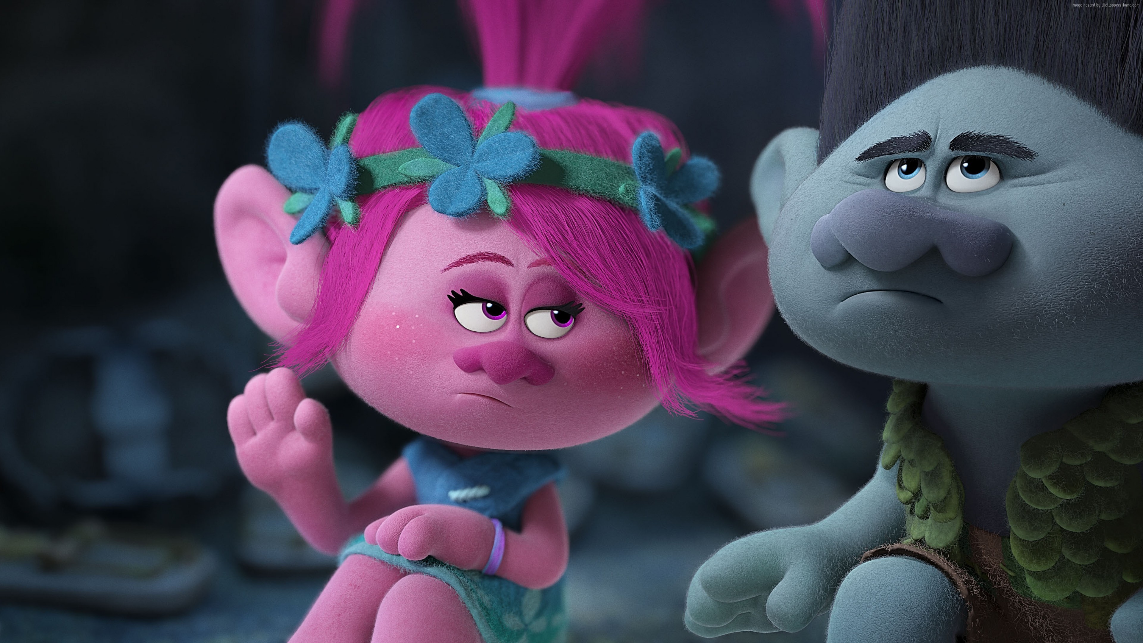 trolls, animated movies, 2016 movies, 4k, HD Wallpaper