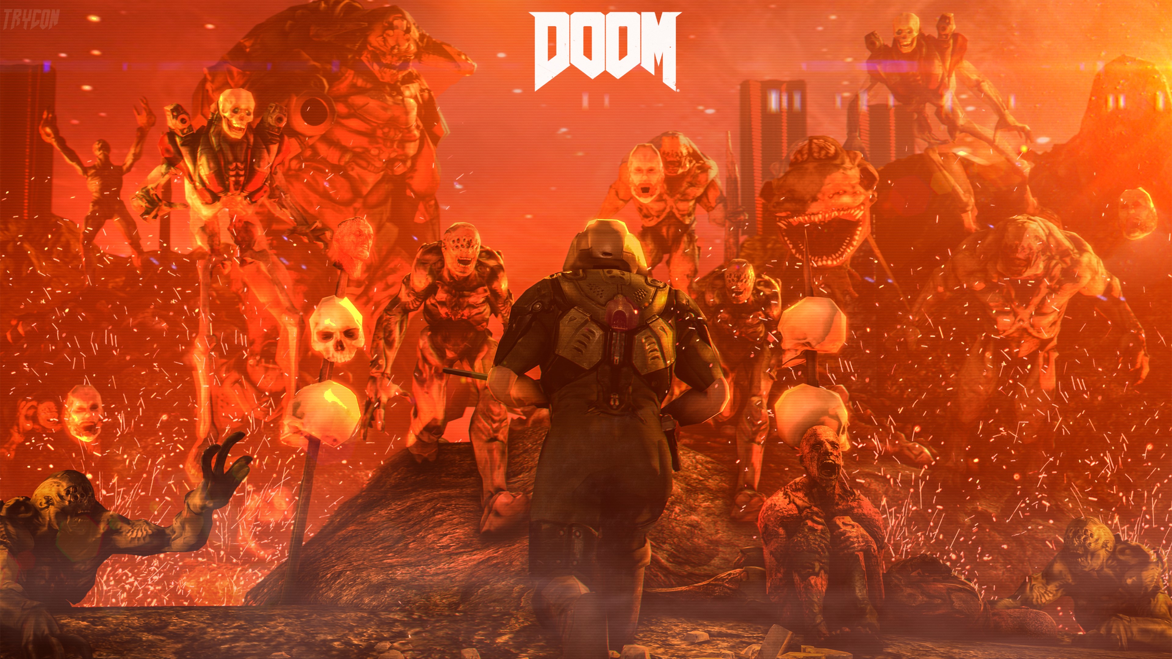 doom, doom 4, games, pc games, ps games, xbox games, HD Wallpaper