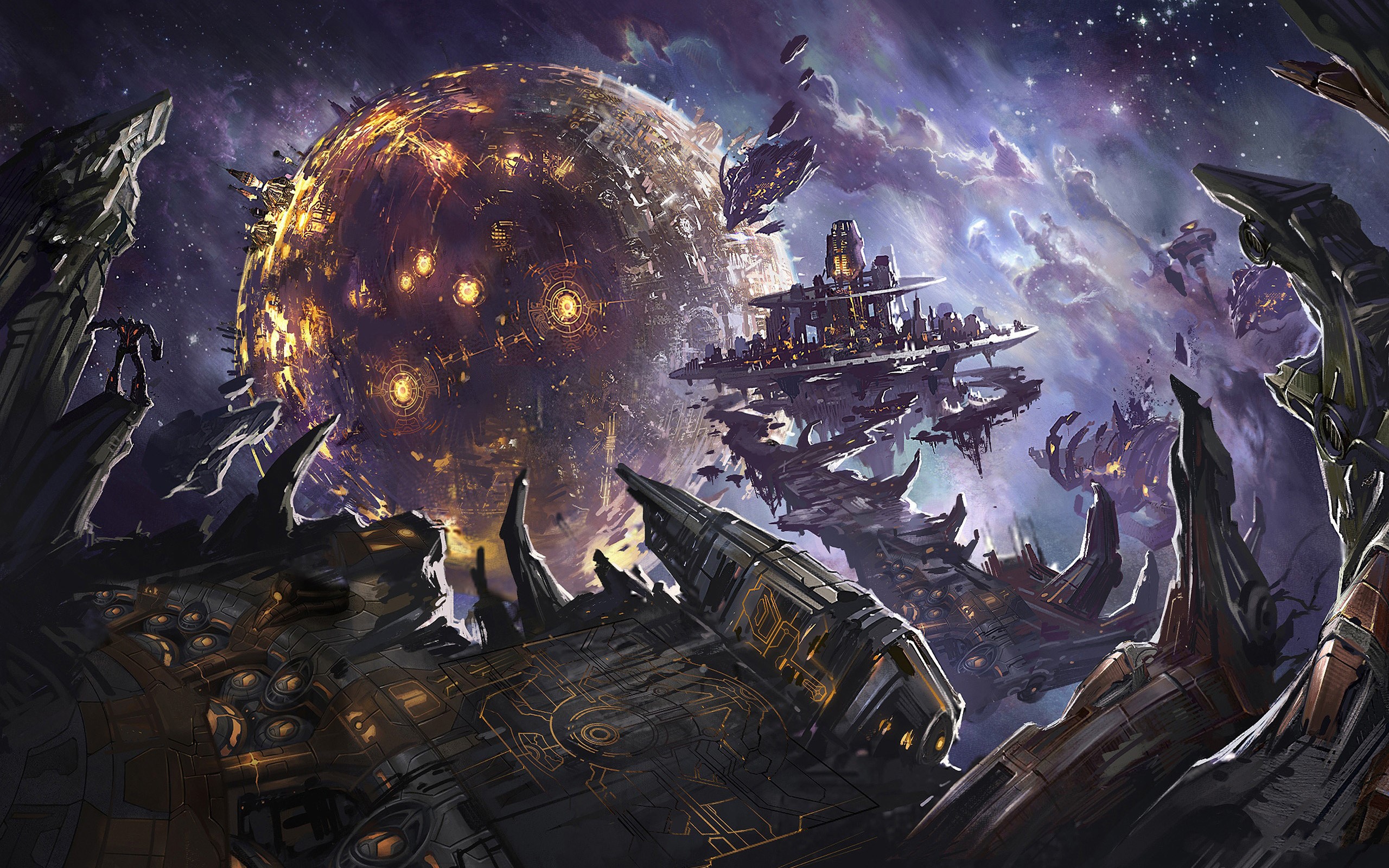 digital universe, scifi, hd, HD Wallpaper