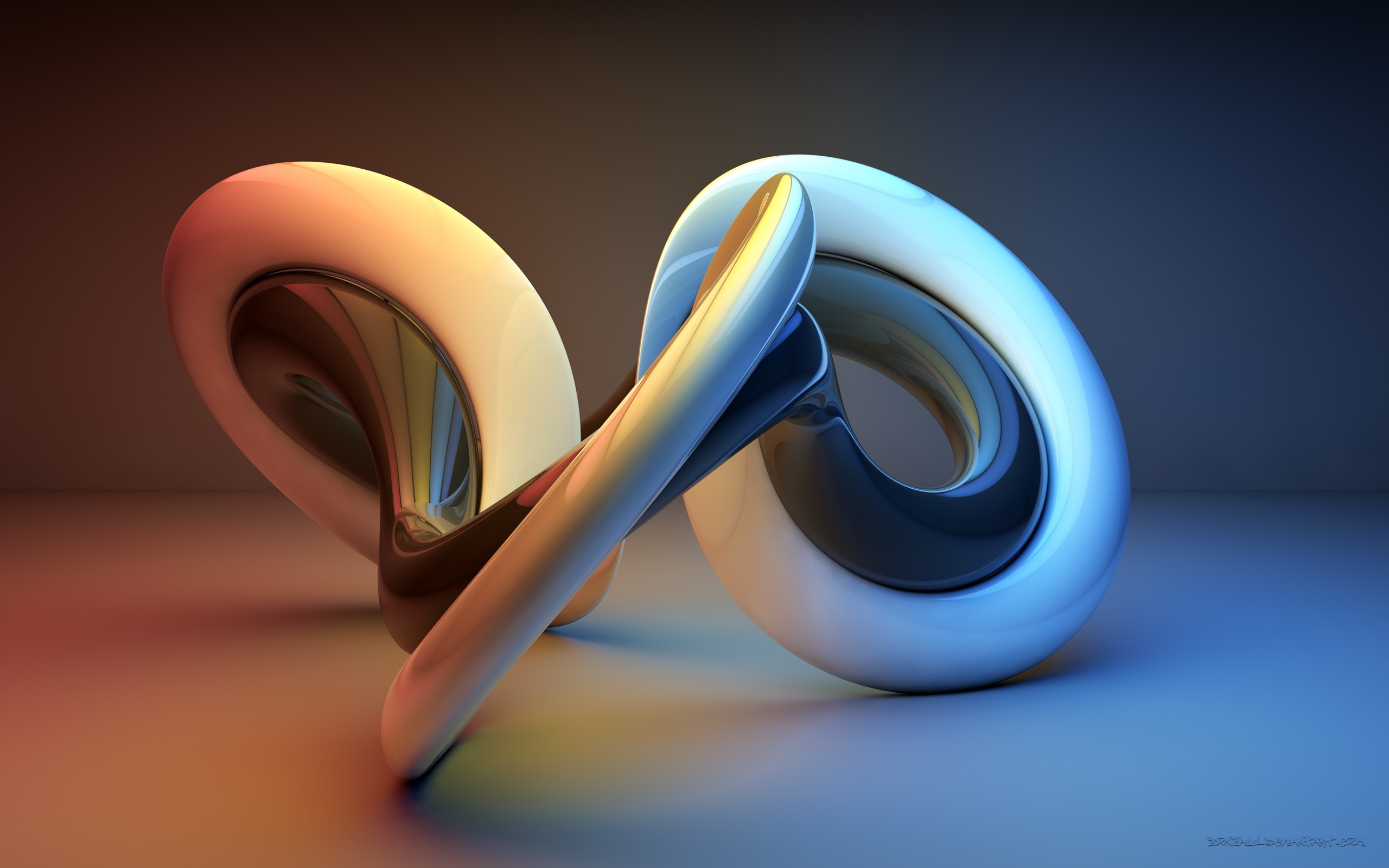 3d, shapes, HD Wallpaper