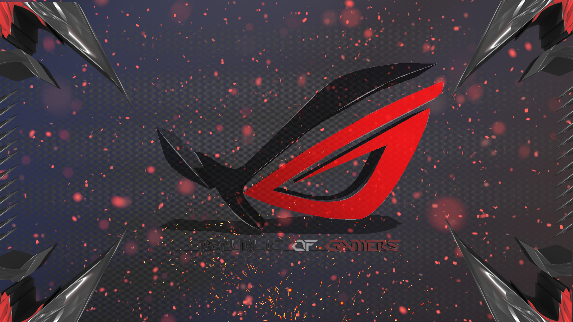 republic of gamers, asus, computer, games, 3d, hd, HD Wallpaper