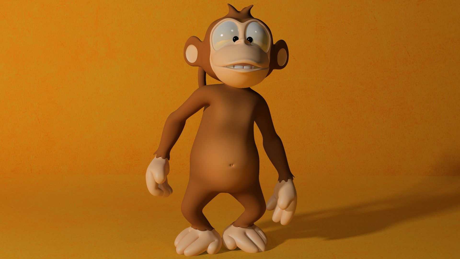 3d, monkey, HD Wallpaper