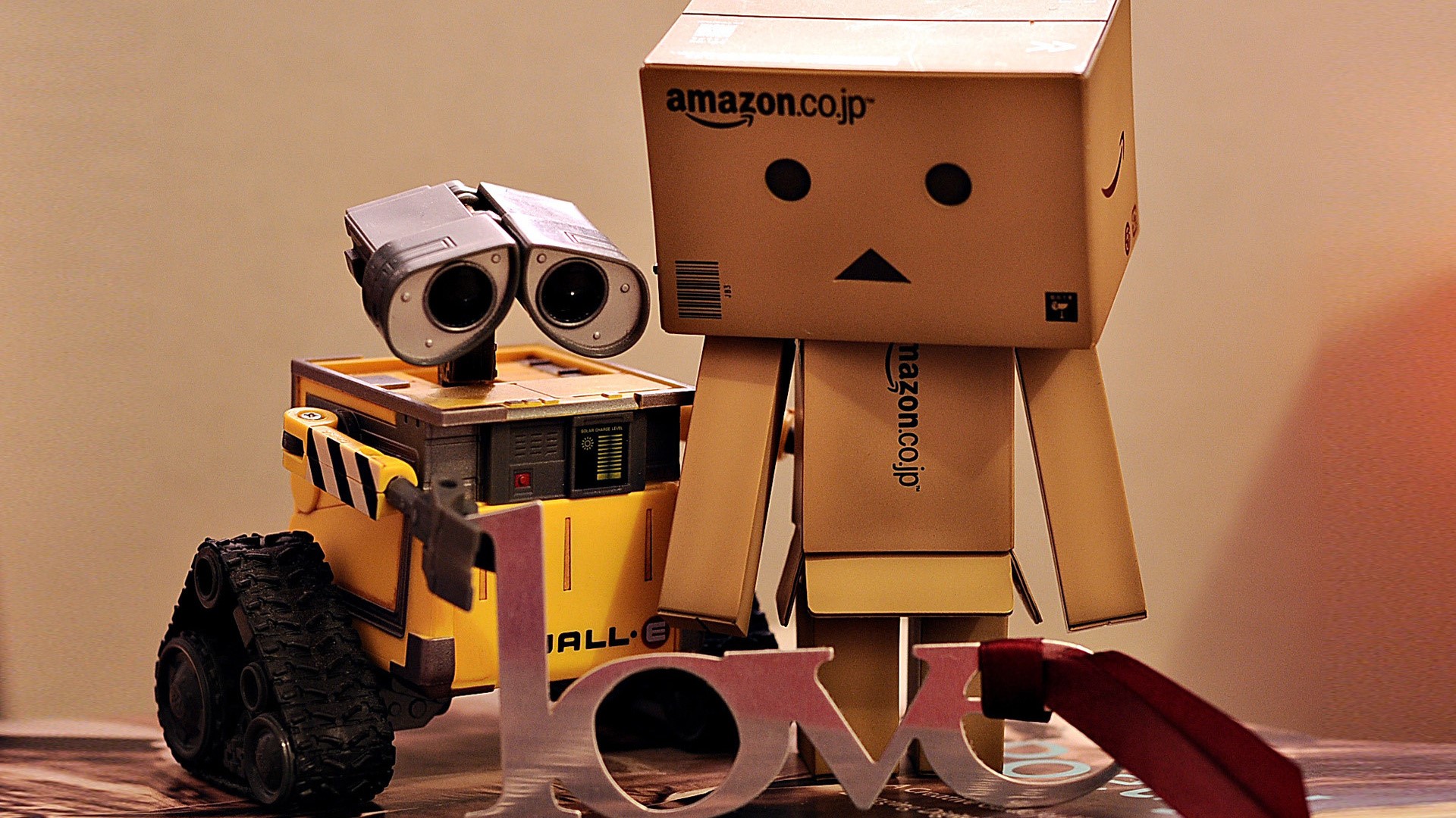 wall e, danbo, cute, HD Wallpaper