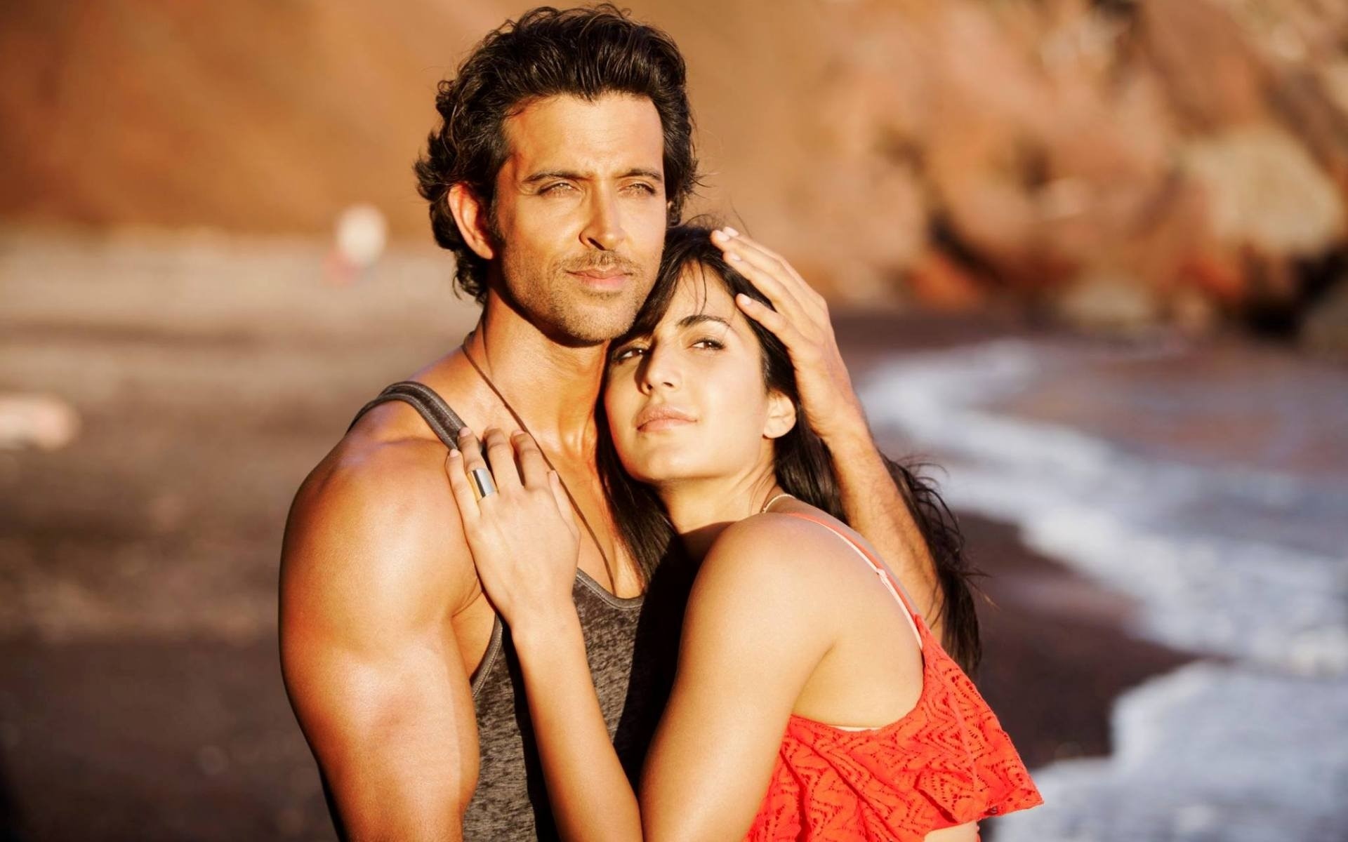 hrithik roshan, katrina kaif, indian celebrities, indian movies, HD Wallpaper