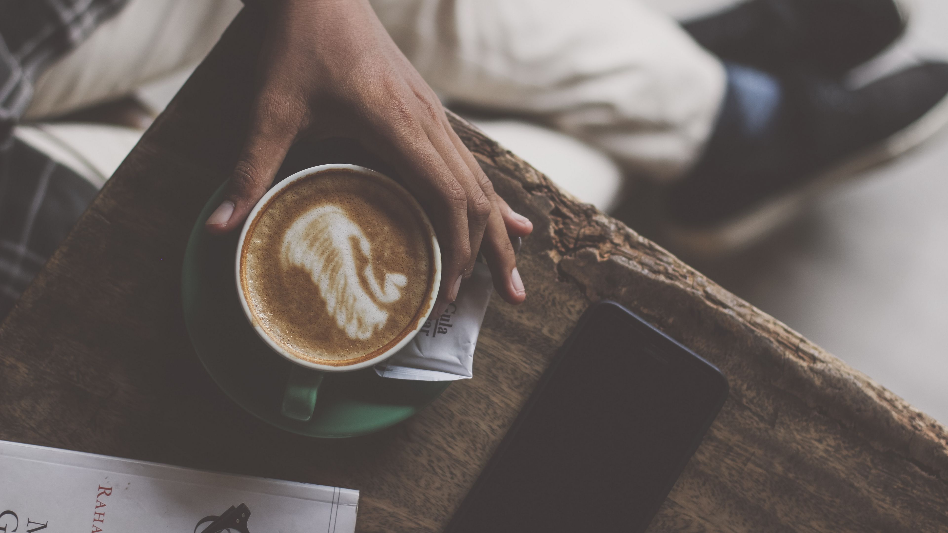cup, coffee, drink, hand, 4k, HD Wallpaper