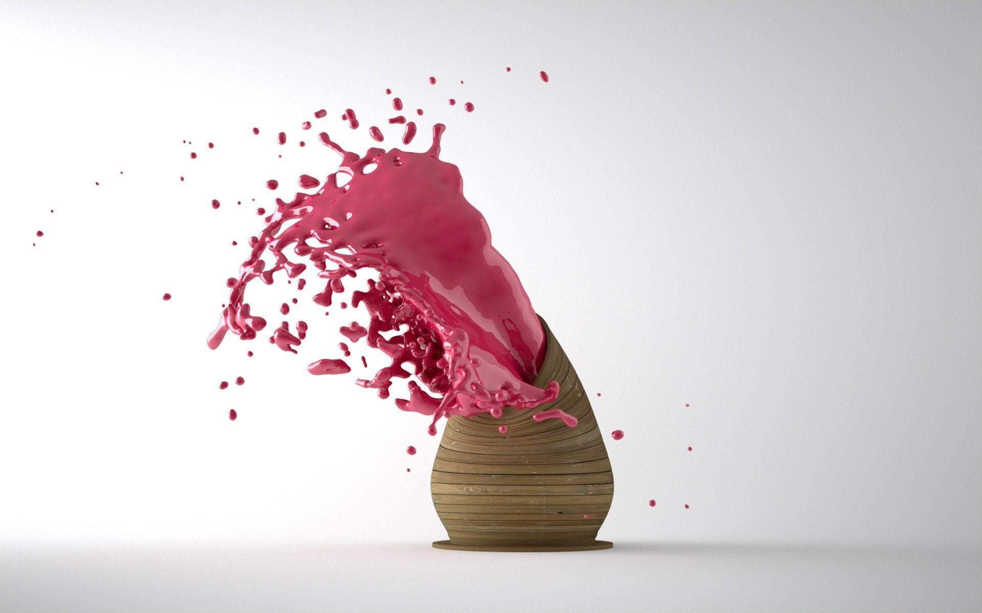 splash, paint, nature, pink, HD Wallpaper