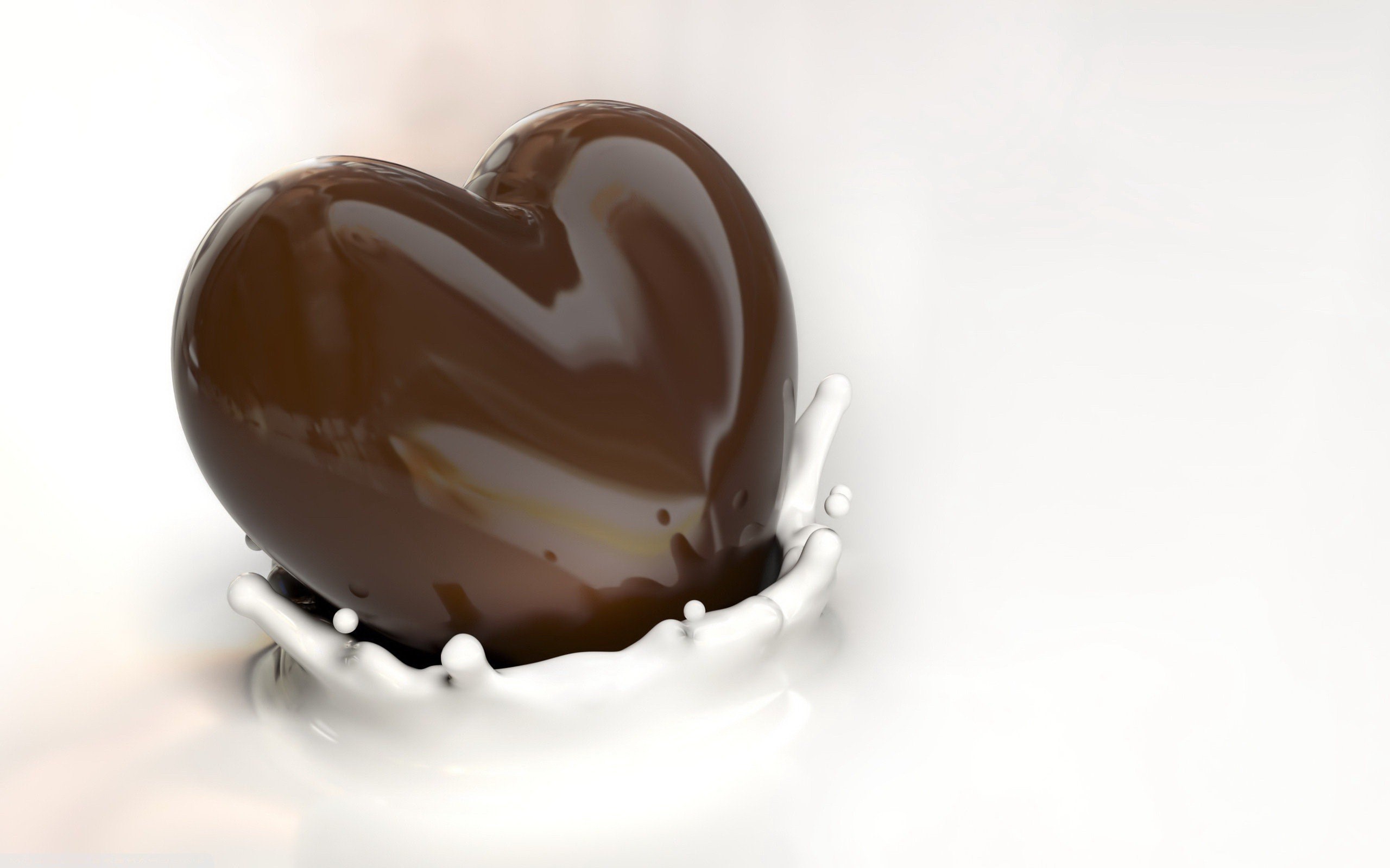 chocolate, candy, sweets, love, heart, HD Wallpaper