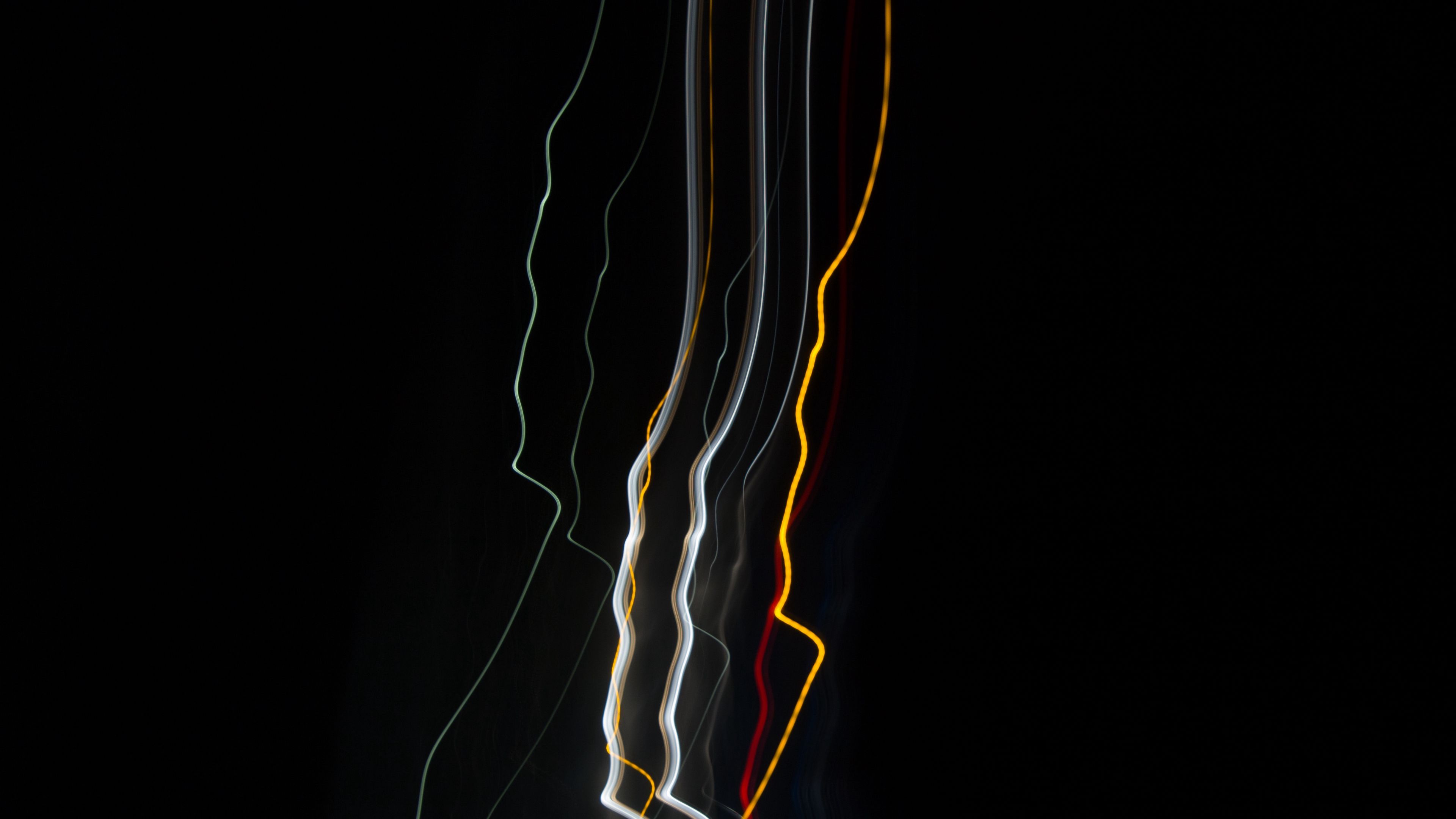 light, colorful, abstraction, long exposure, 4k, HD Wallpaper