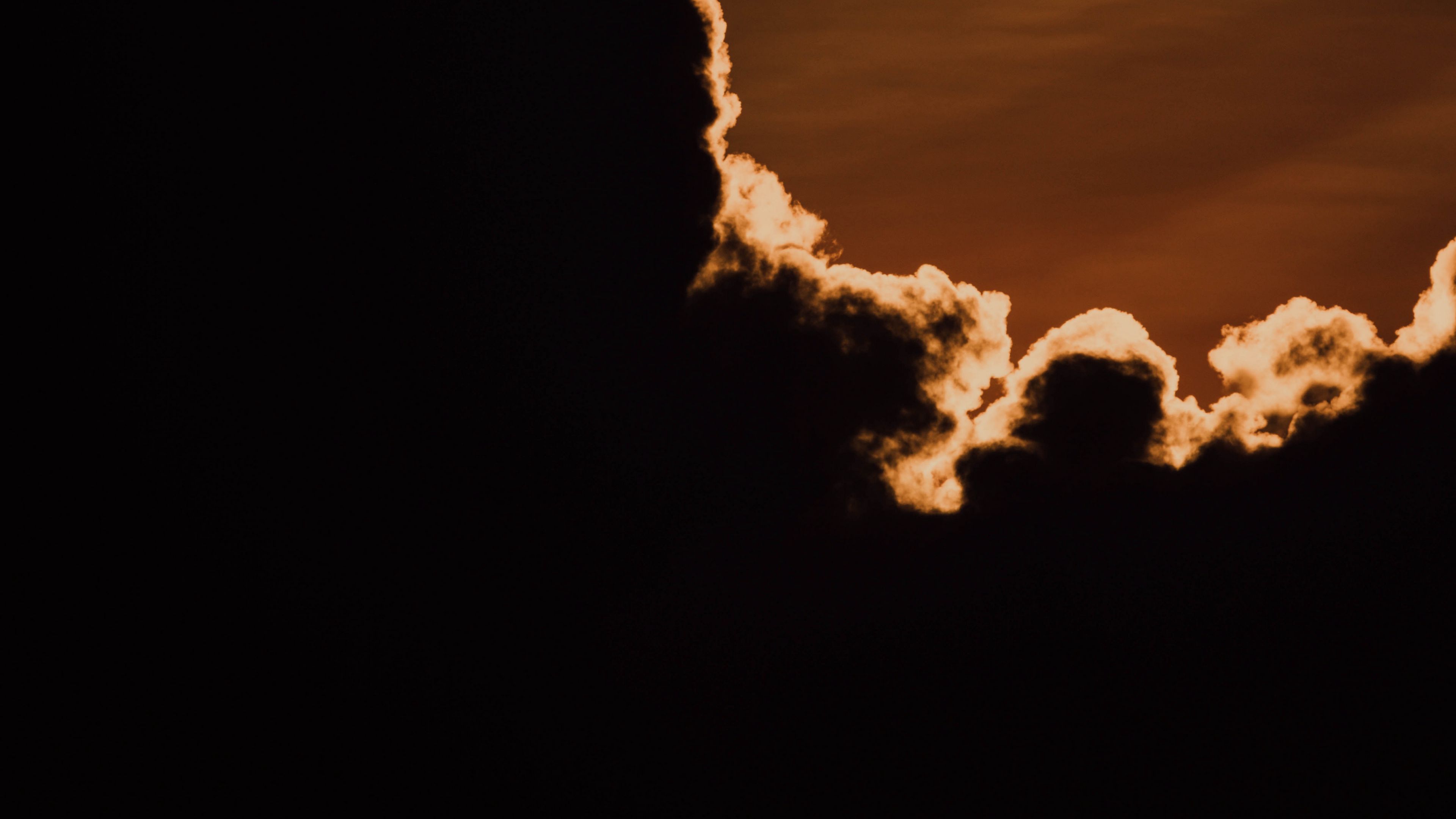 clouds, dark, sky, 4k, HD Wallpaper