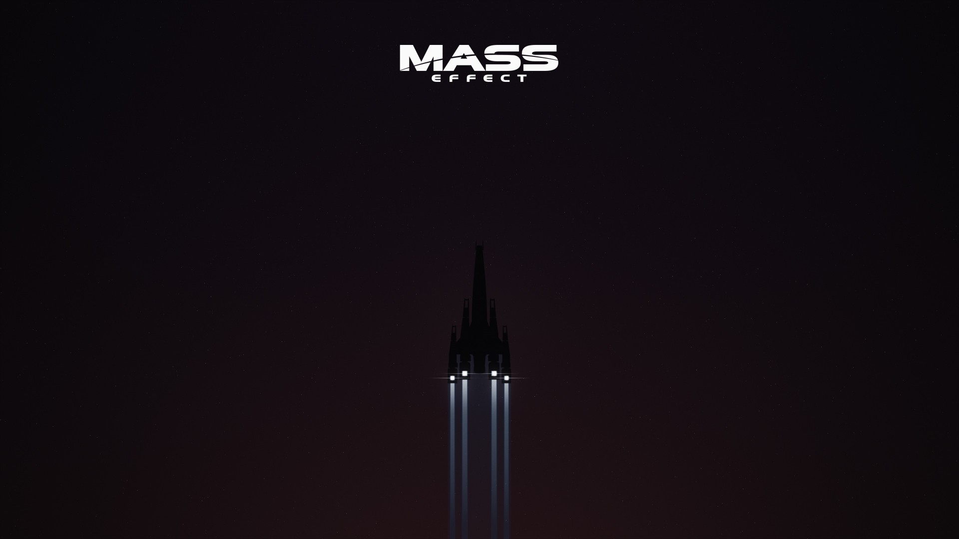 mass effect, games, minimalism, HD Wallpaper