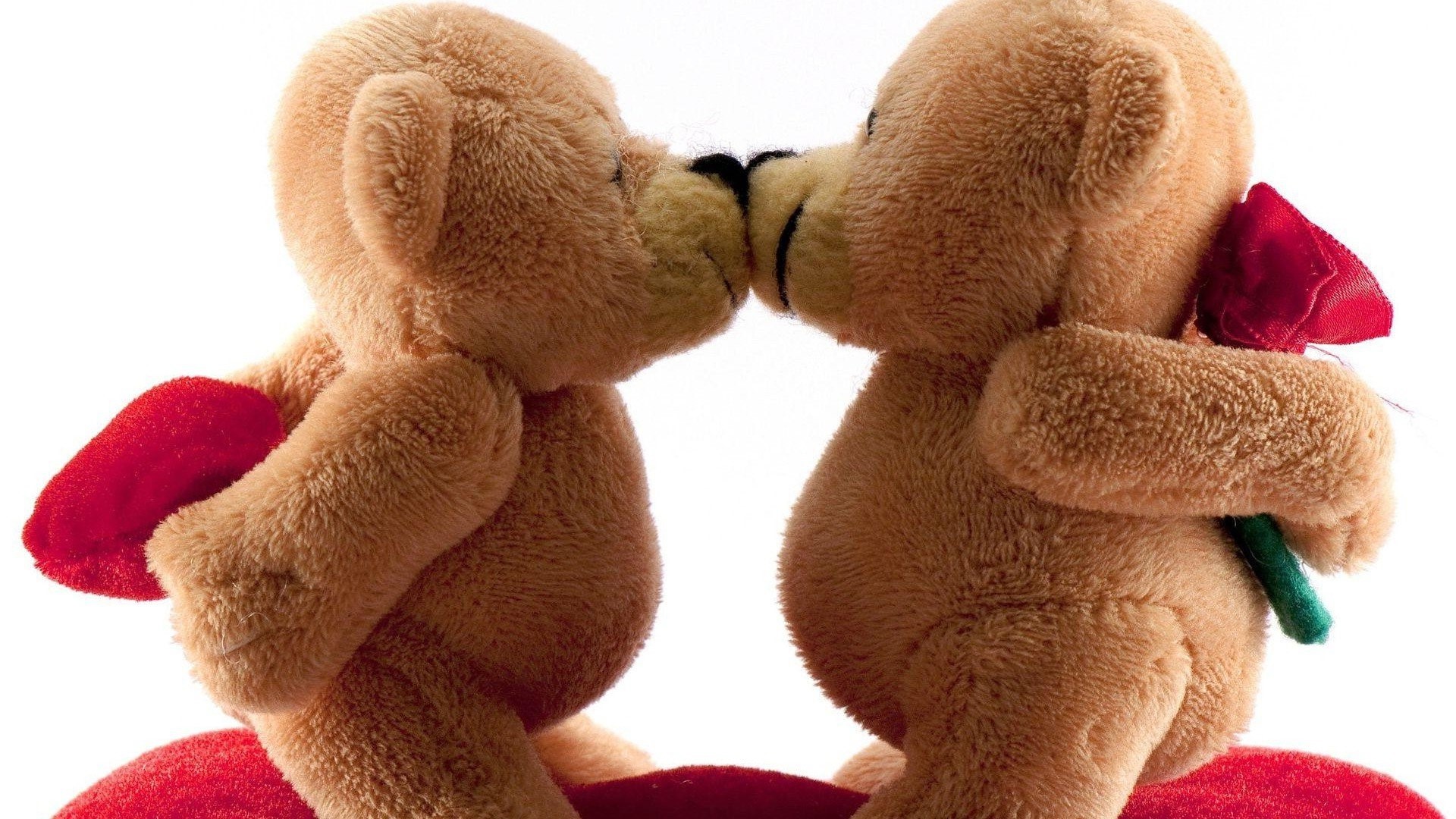valentine day, celebrations, heart, love, bear, cute, HD Wallpaper