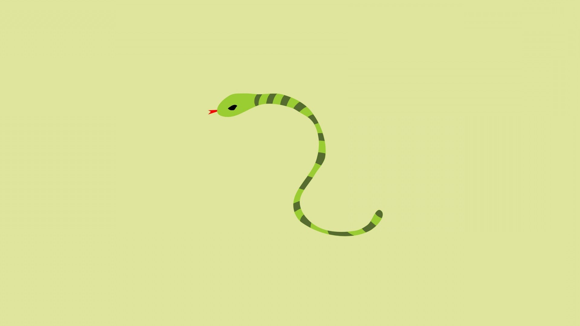 snake, minimalism, artist, HD Wallpaper