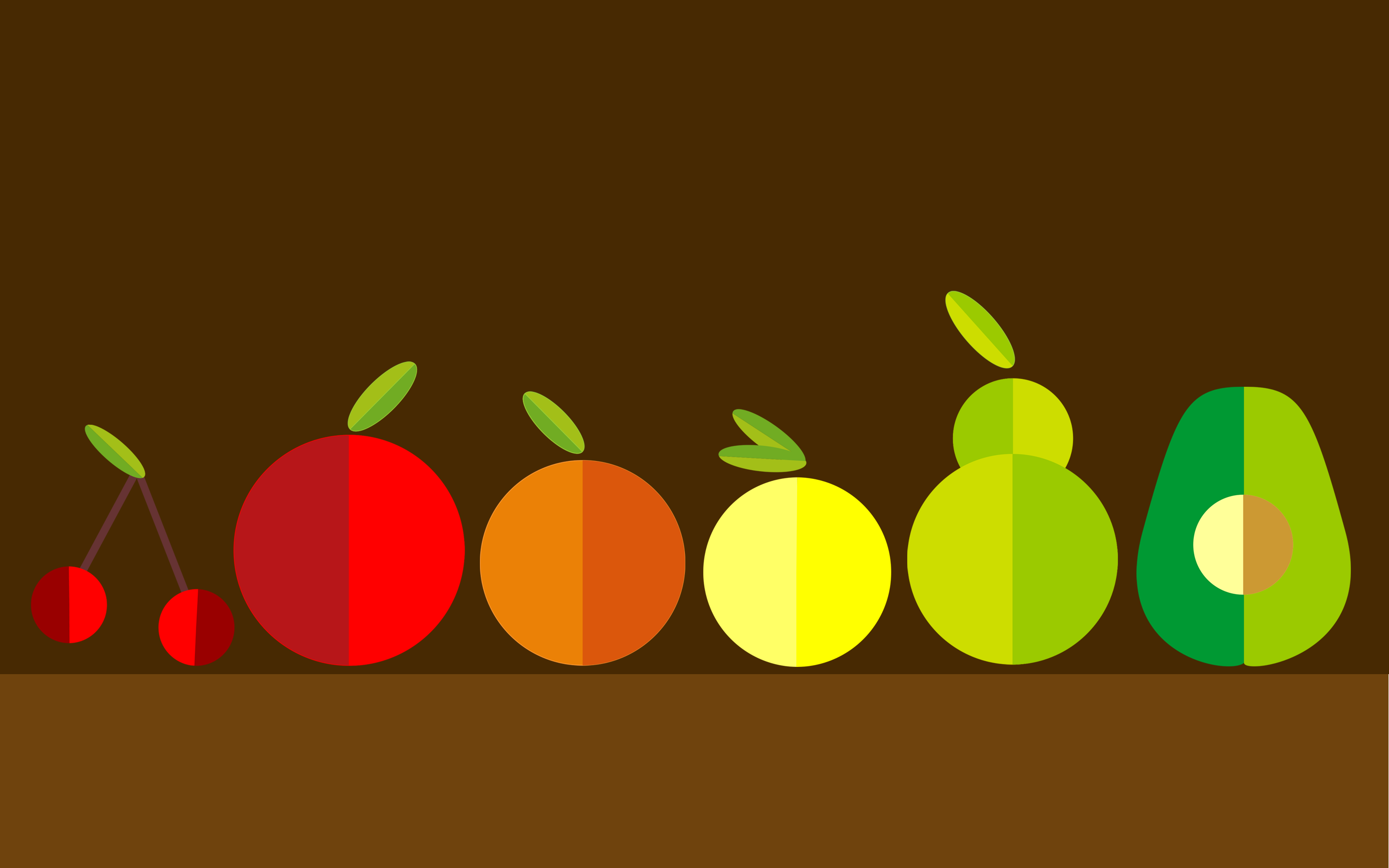fruits, minimalism, artist, digital art, HD Wallpaper