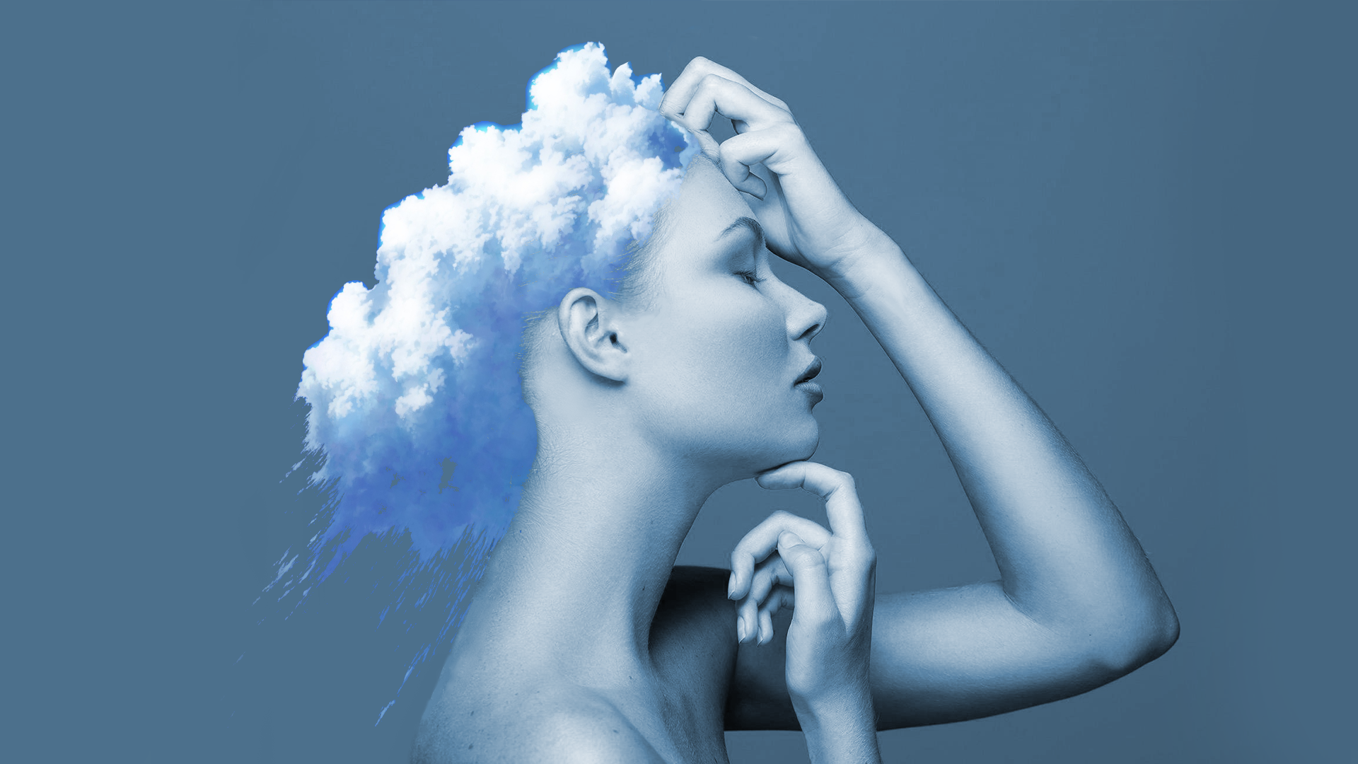 girls, cloud, hairs, artist, HD Wallpaper