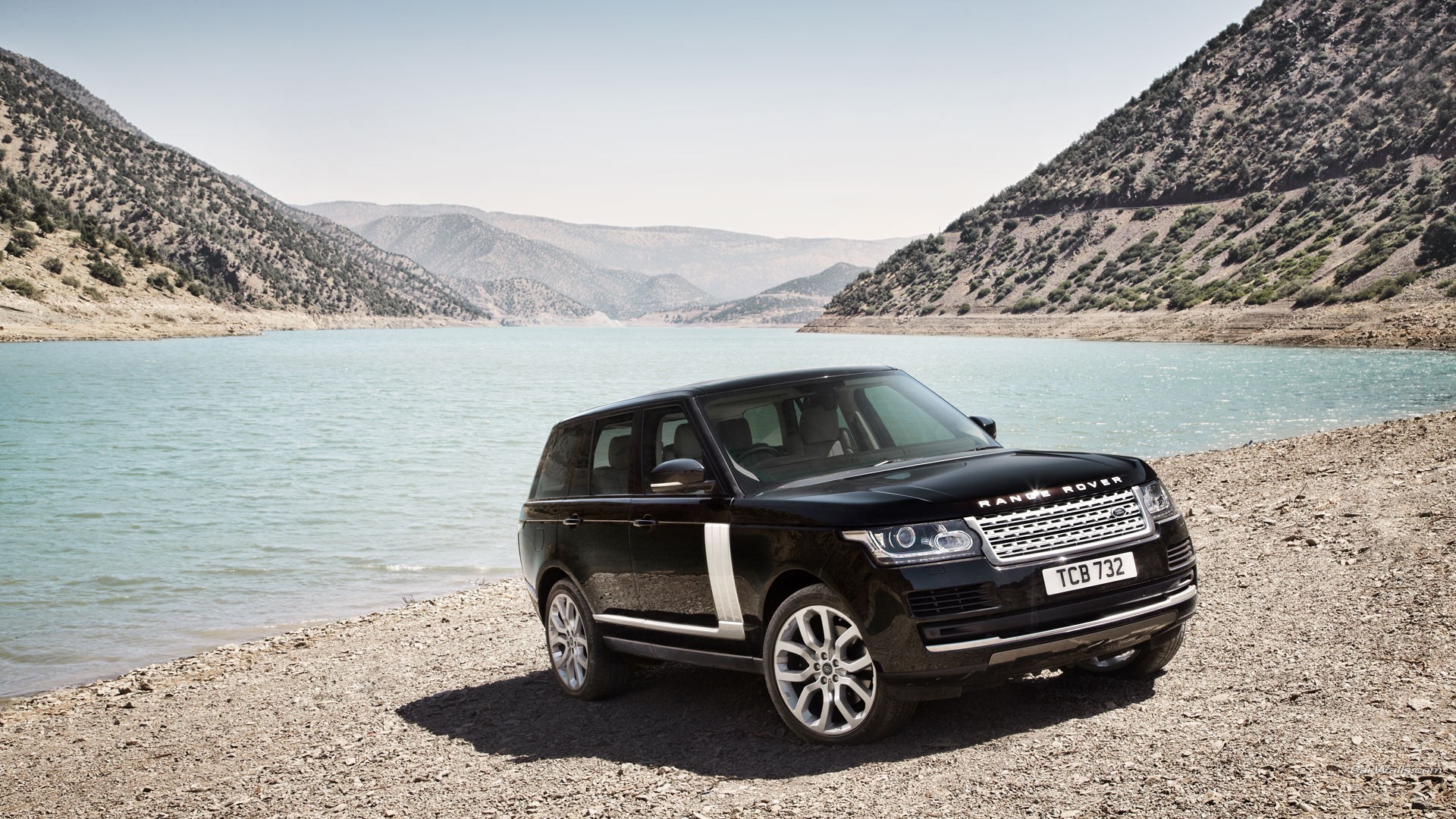 range rover, cars, beach, HD Wallpaper