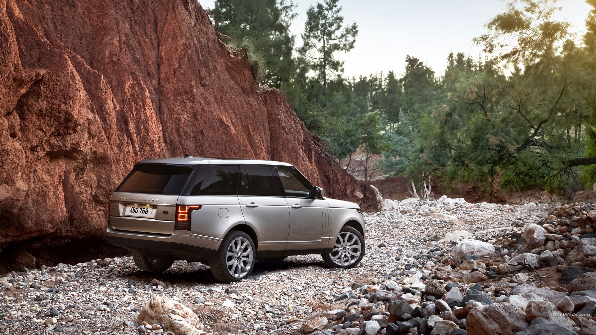 range rover, cars, mountains, rocks, HD Wallpaper