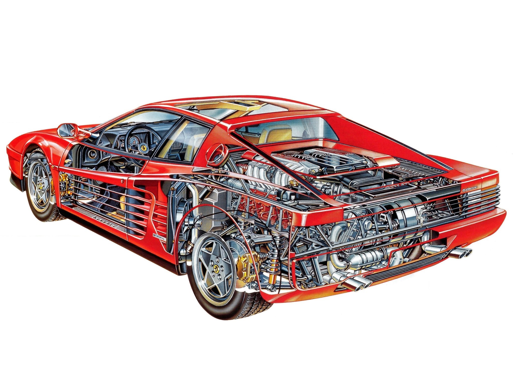 sketch, ferrari, artist, cars, HD Wallpaper