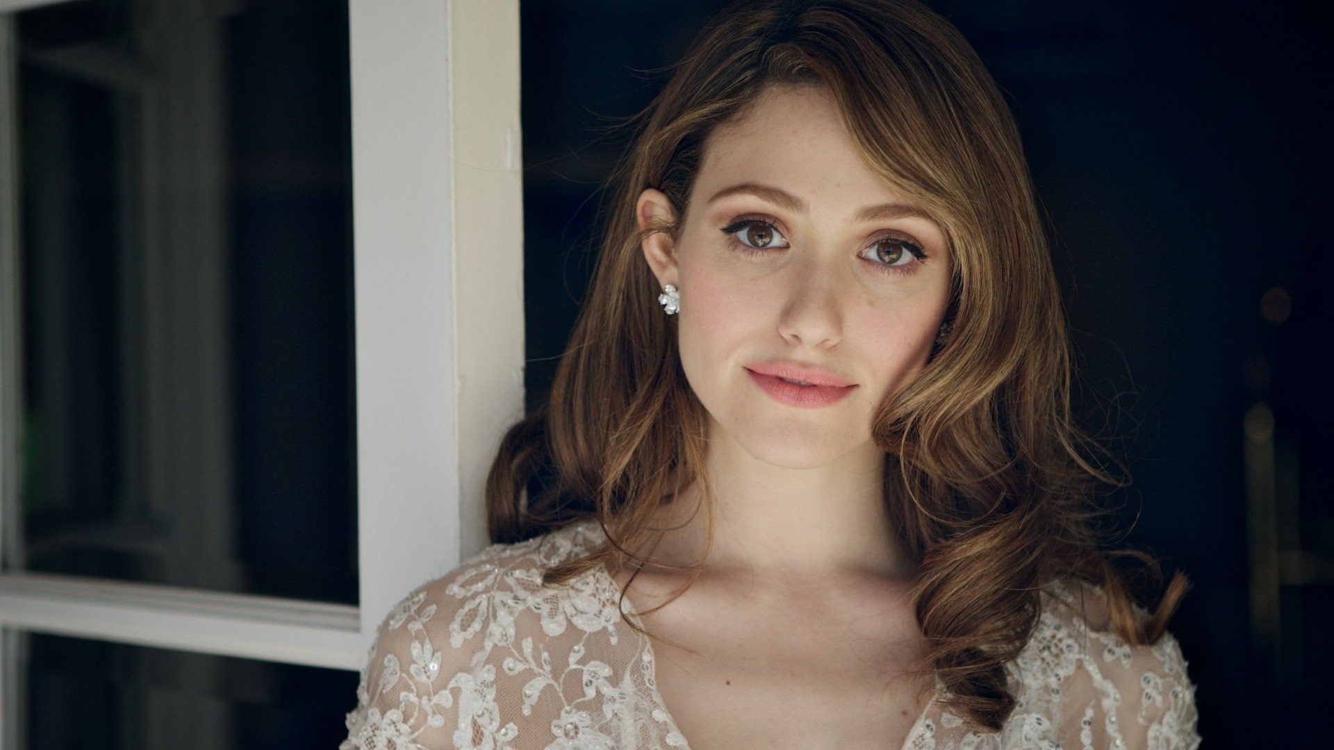 emmy rossum, celebrities, girls, face, HD Wallpaper