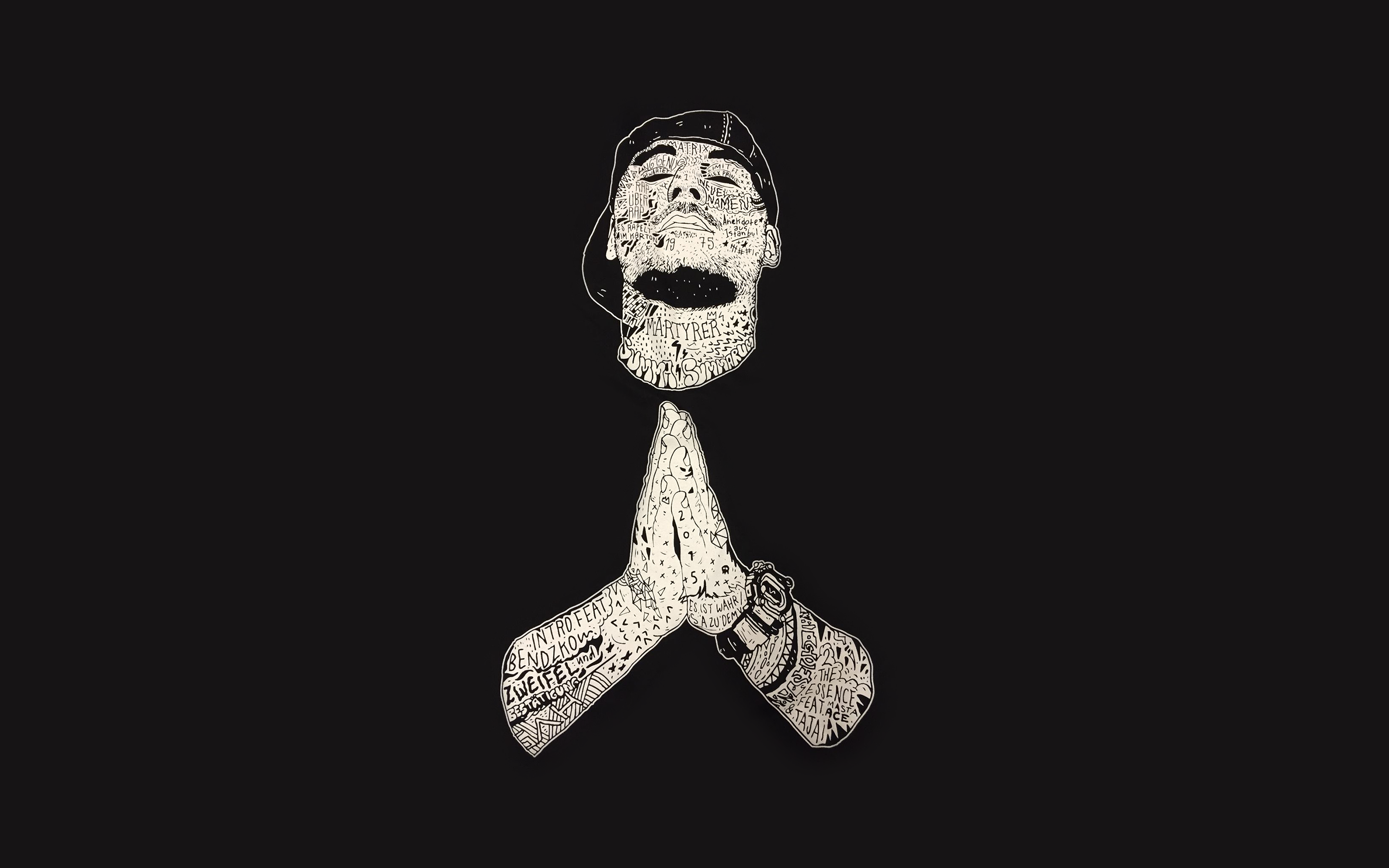 boy, artist, minimalism, HD Wallpaper