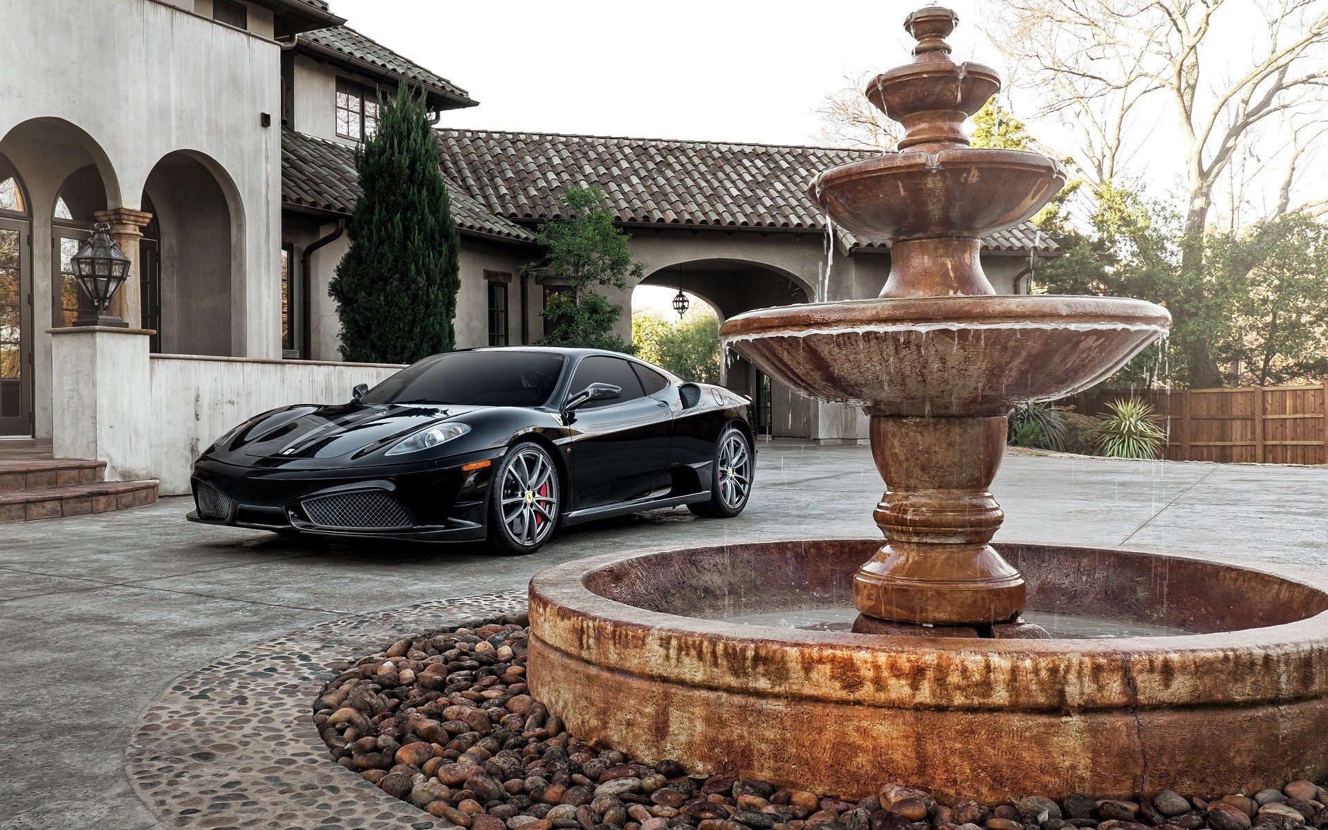 ferrari, cars, black, HD Wallpaper