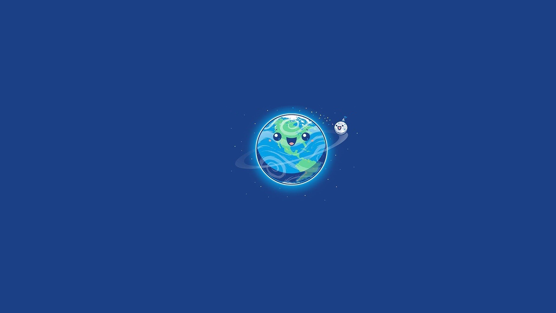 space, moon, artist, minimalism, HD Wallpaper