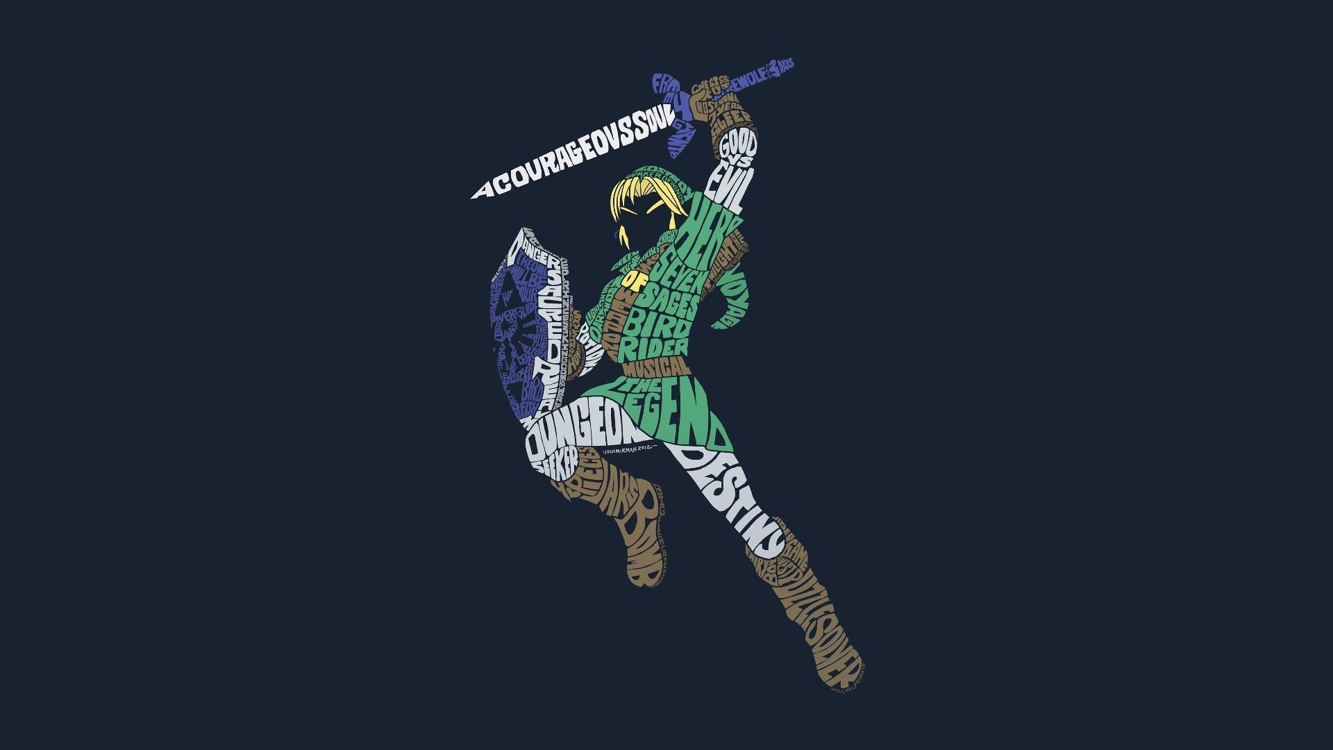 typography, warrior, HD Wallpaper