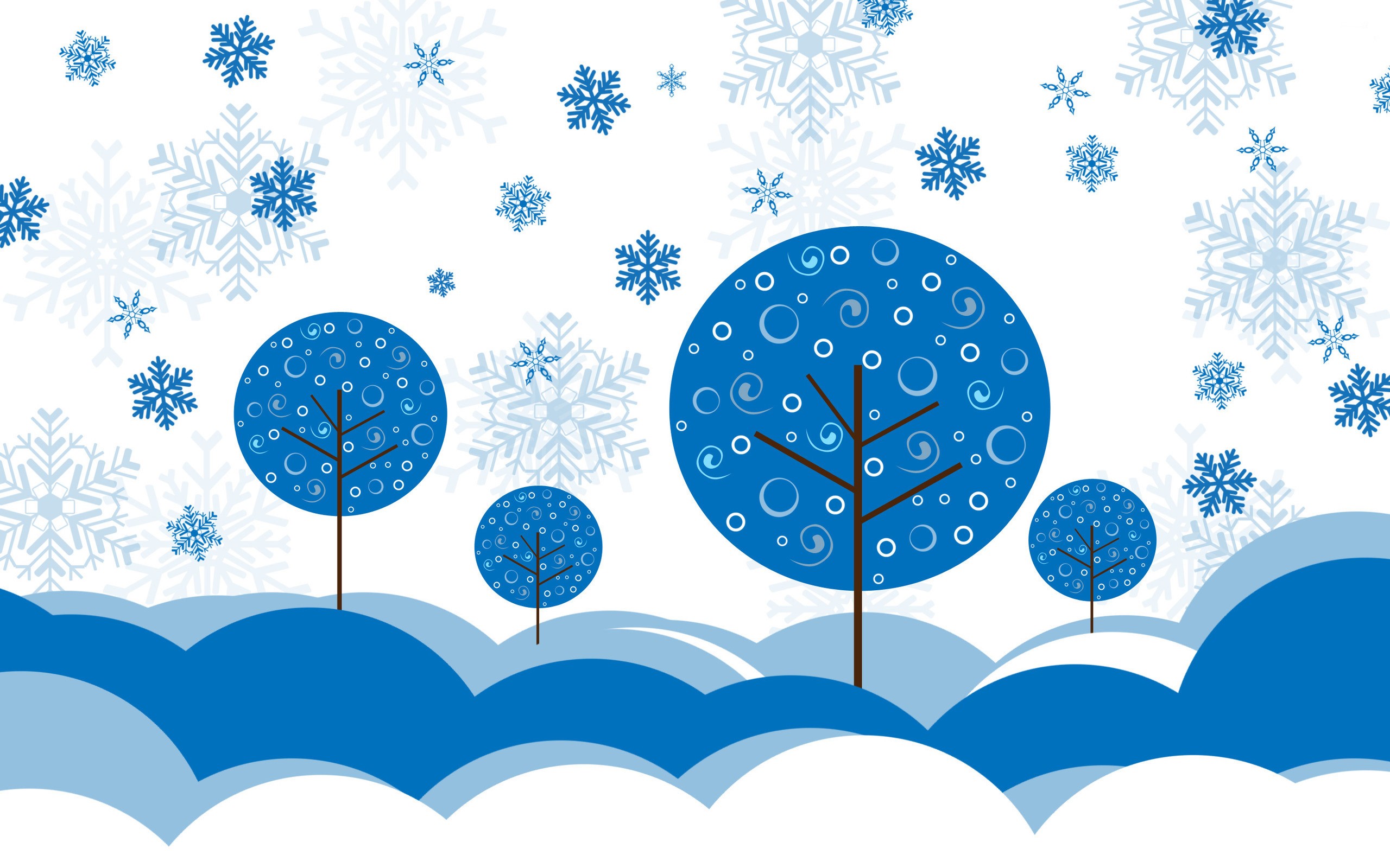 winter, artist, digital art, HD Wallpaper