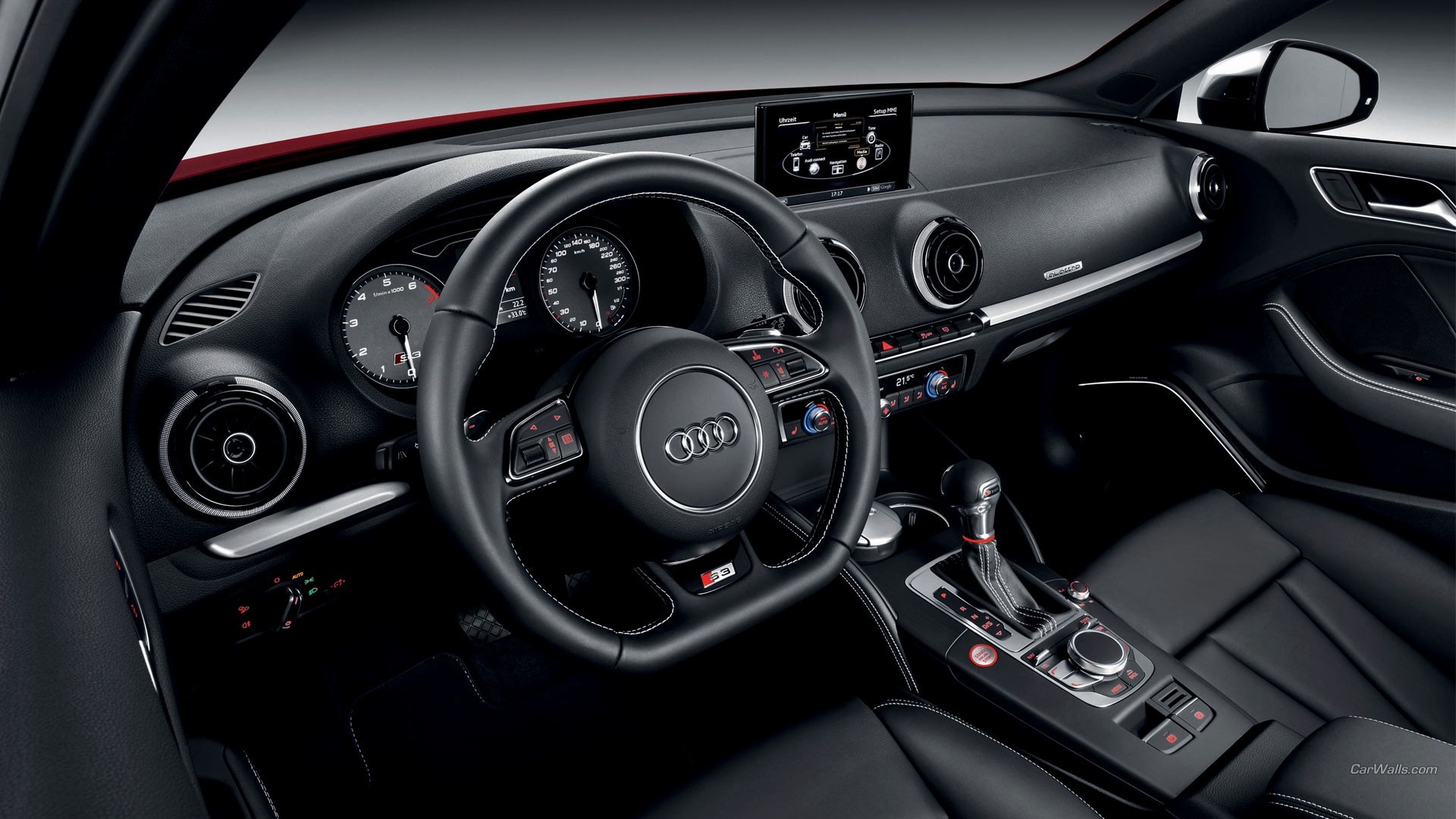 audi, steering, HD Wallpaper