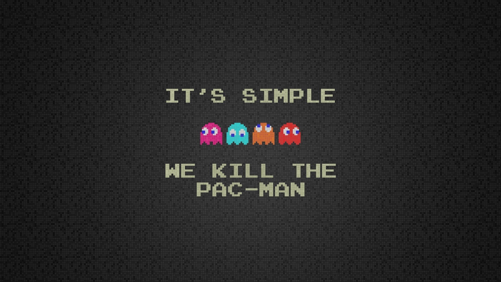 pac man, artist, digital art, minimalism, HD Wallpaper