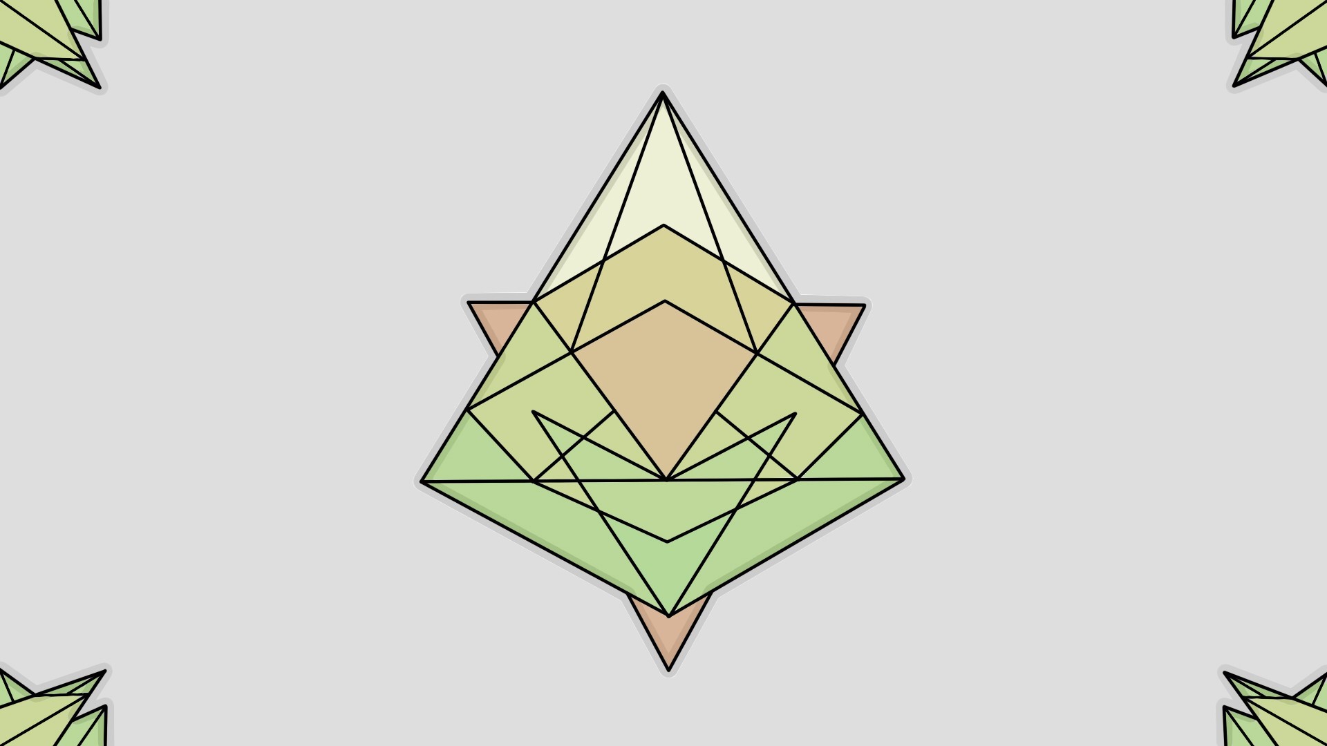 triangle, minimalism, artist, HD Wallpaper
