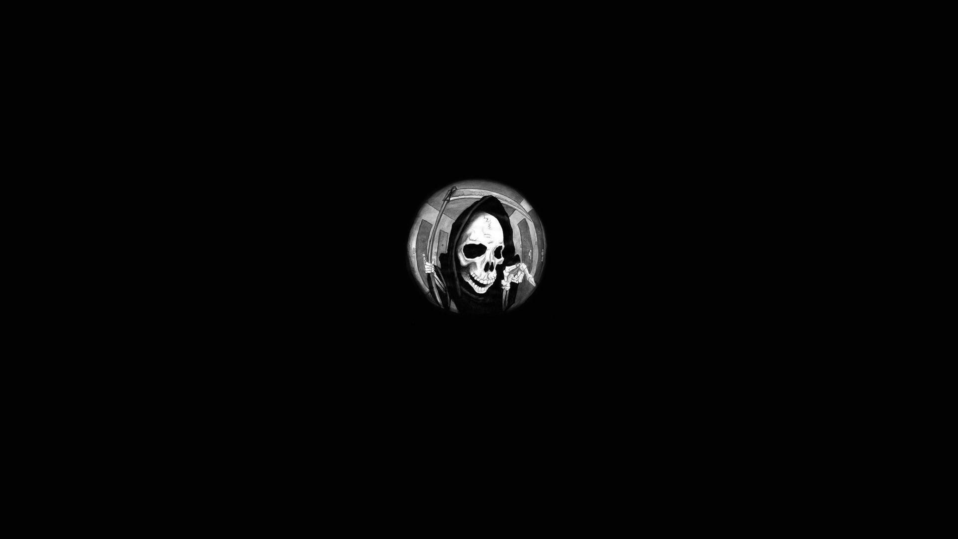 death, arist, grim reaper, skull, HD Wallpaper
