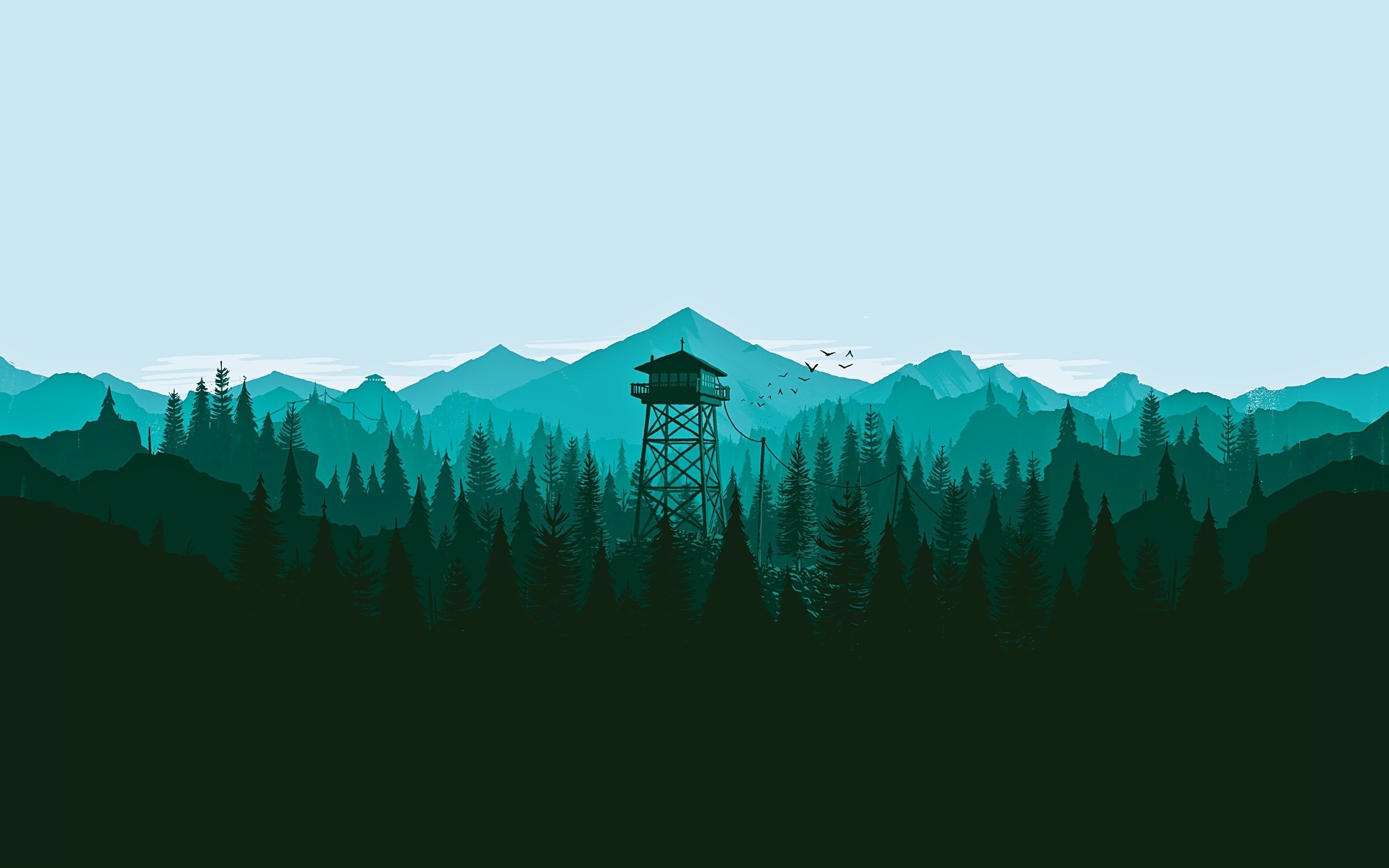 firewatch, games, artist, digital art, ps games, pc games, HD Wallpaper