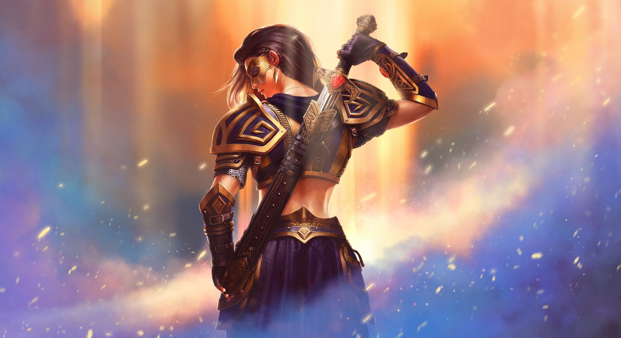 warrior, fantasy girls, HD Wallpaper