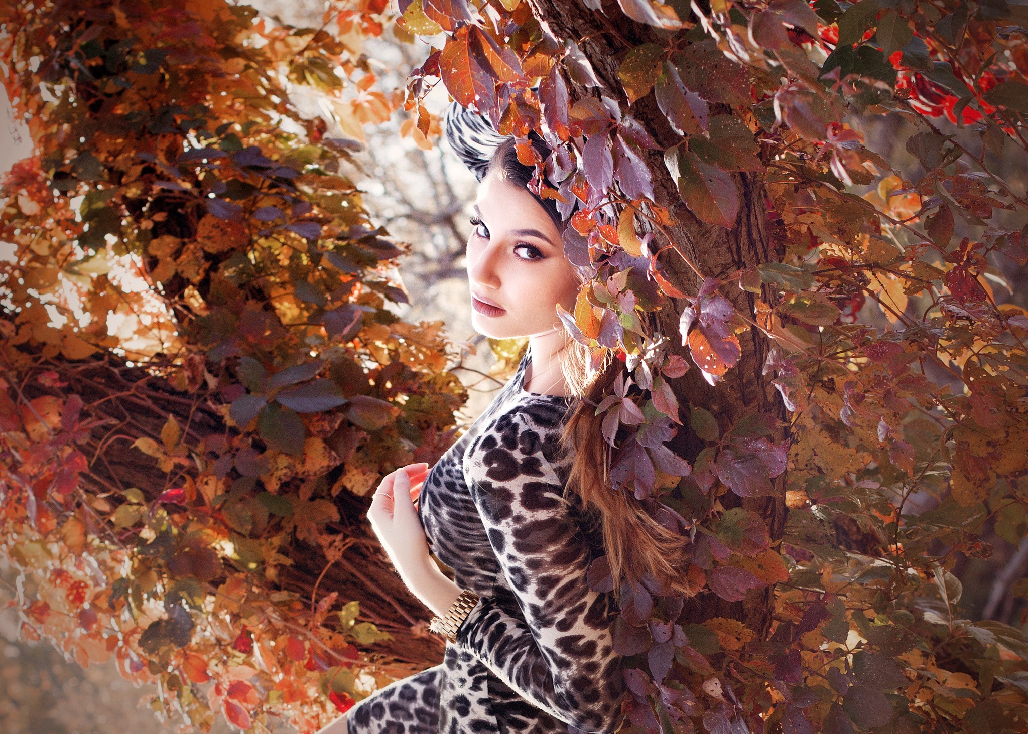 women, flowers, girls, HD Wallpaper