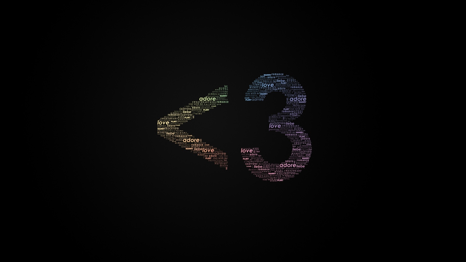 love, typography, HD Wallpaper