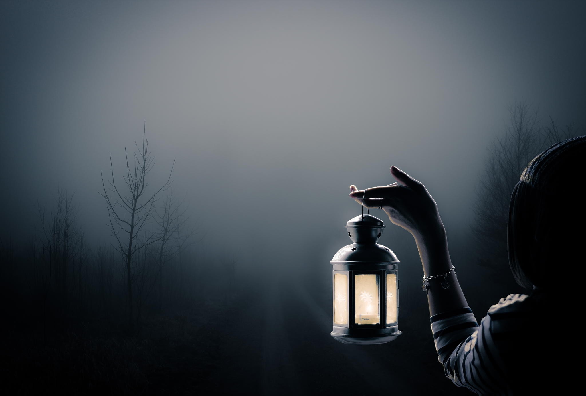 girls, women, lantern, HD Wallpaper