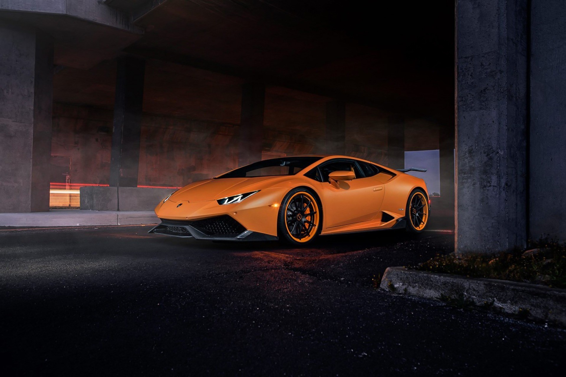 lamborghini, lamborghini huracan, cars, orange, HD Wallpaper