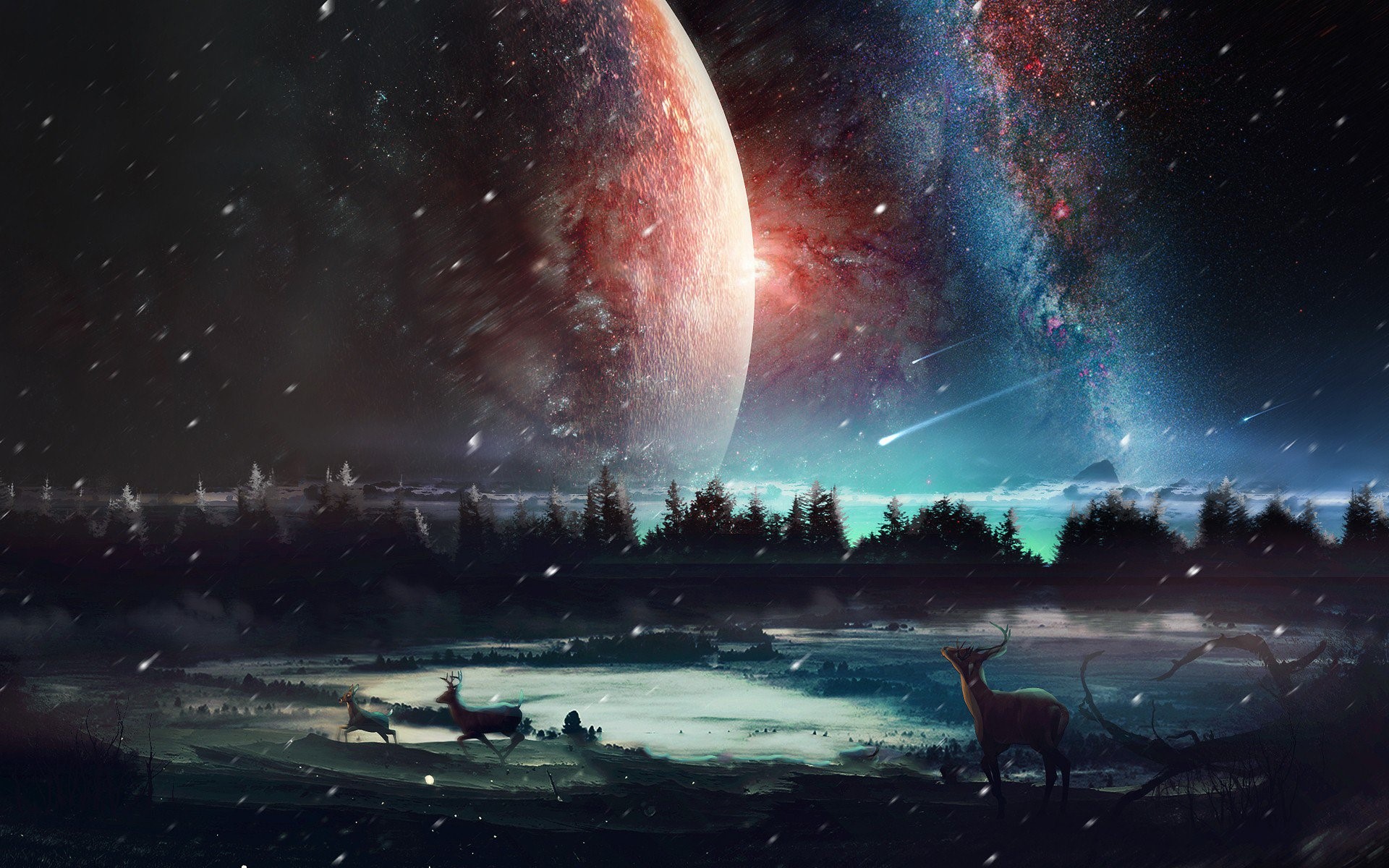 universe, scenery, digital universe, digital universe, hd, HD Wallpaper