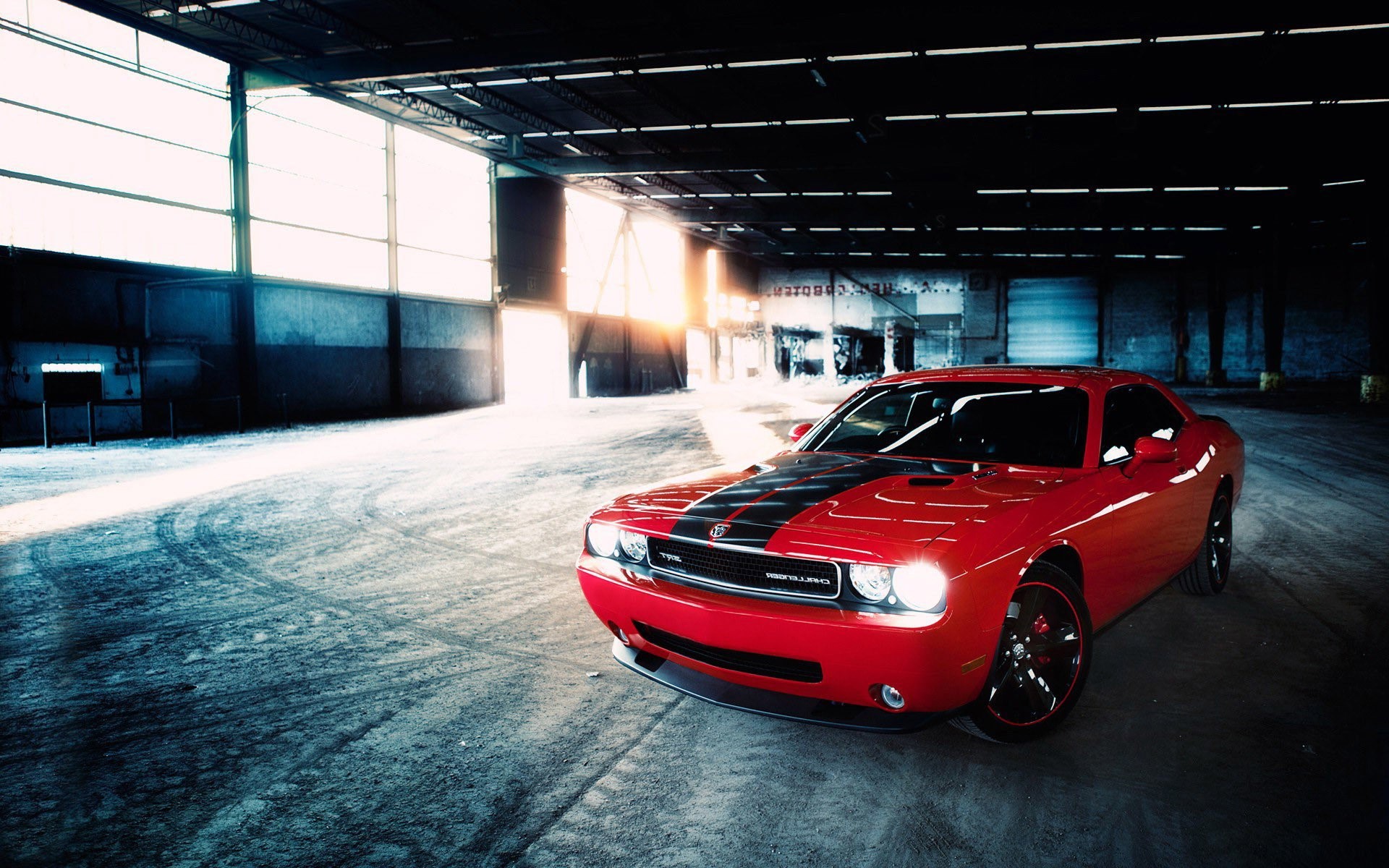 hd, red, dodge challenger, cars, HD Wallpaper