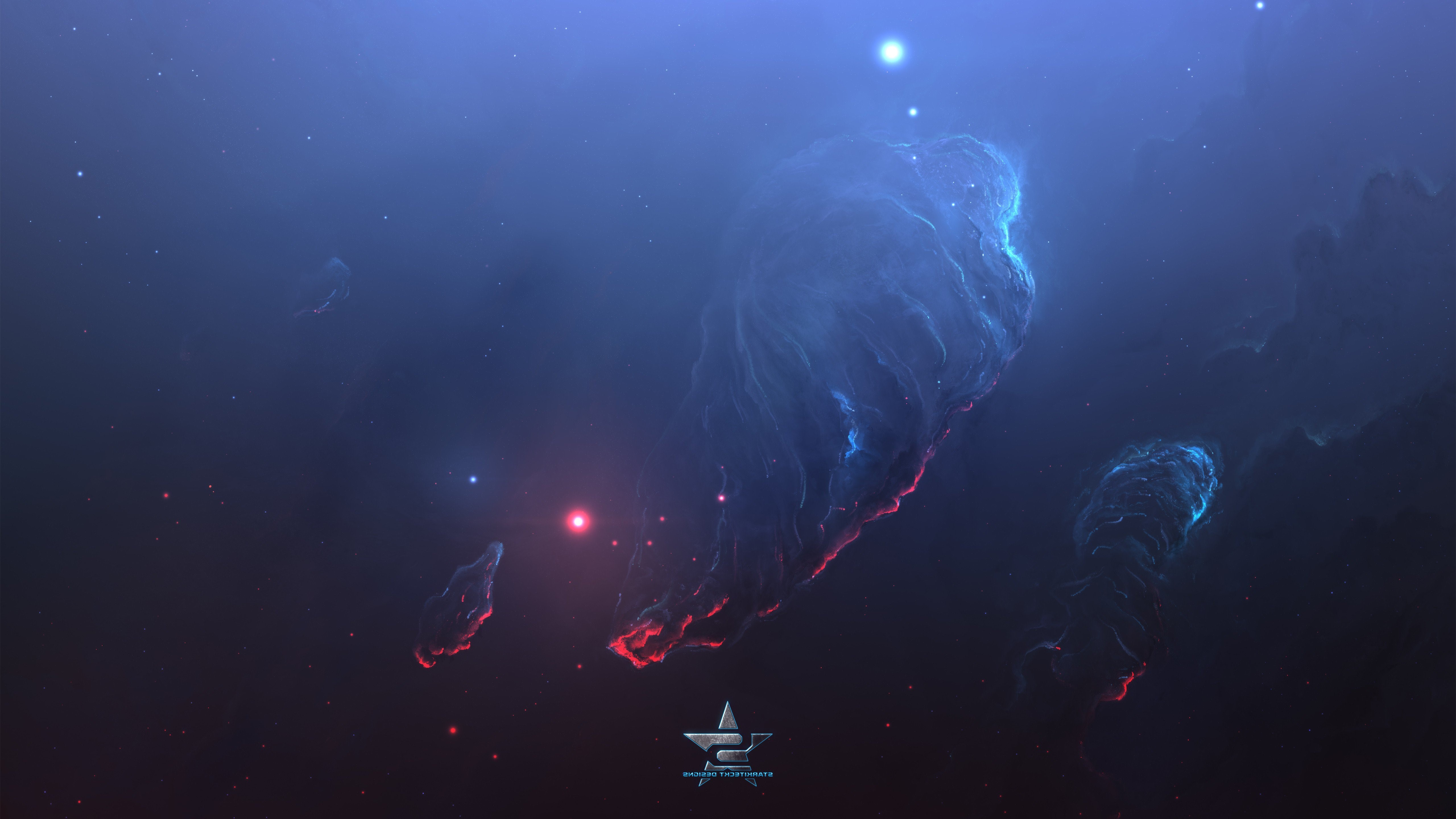 galaxy, stars, digital universe, HD Wallpaper