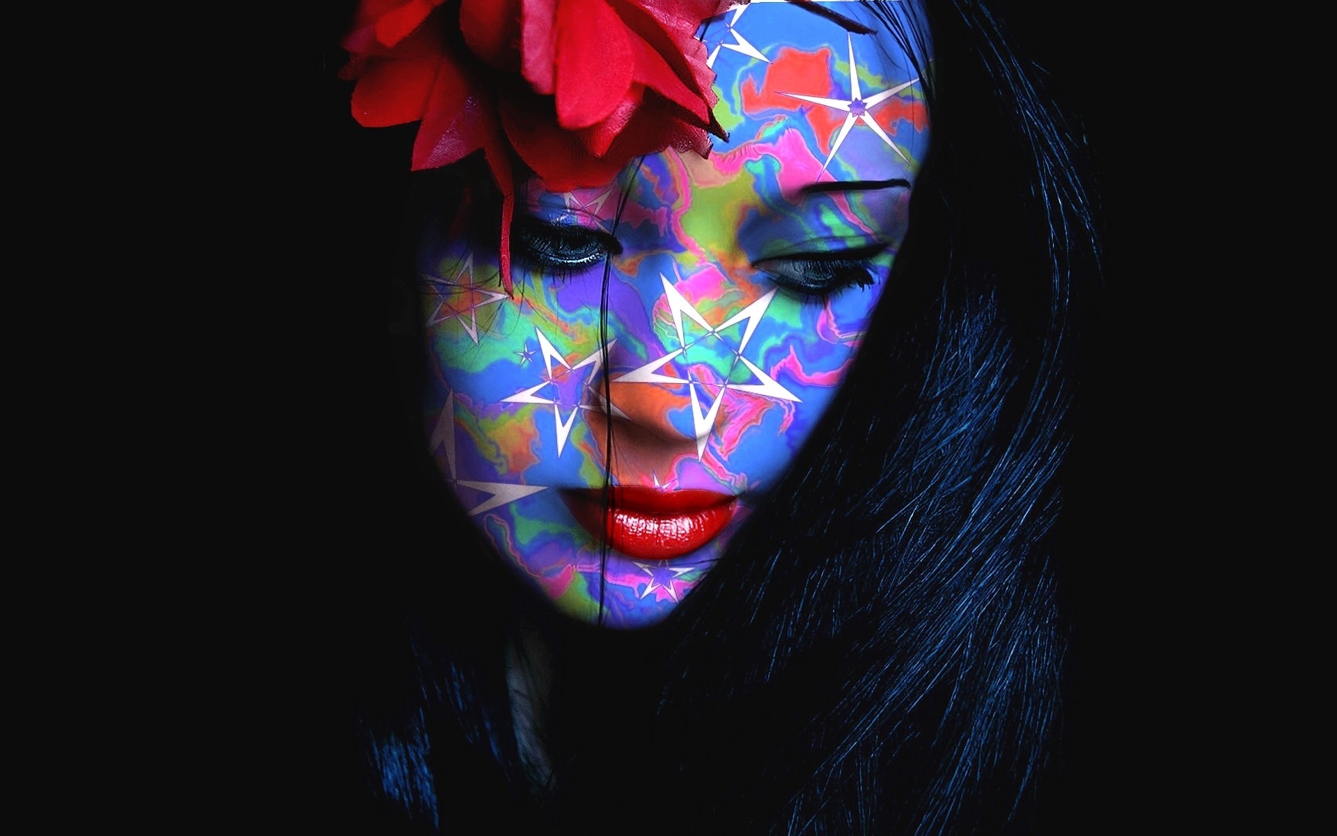 face, painting, colorful, artist, HD Wallpaper