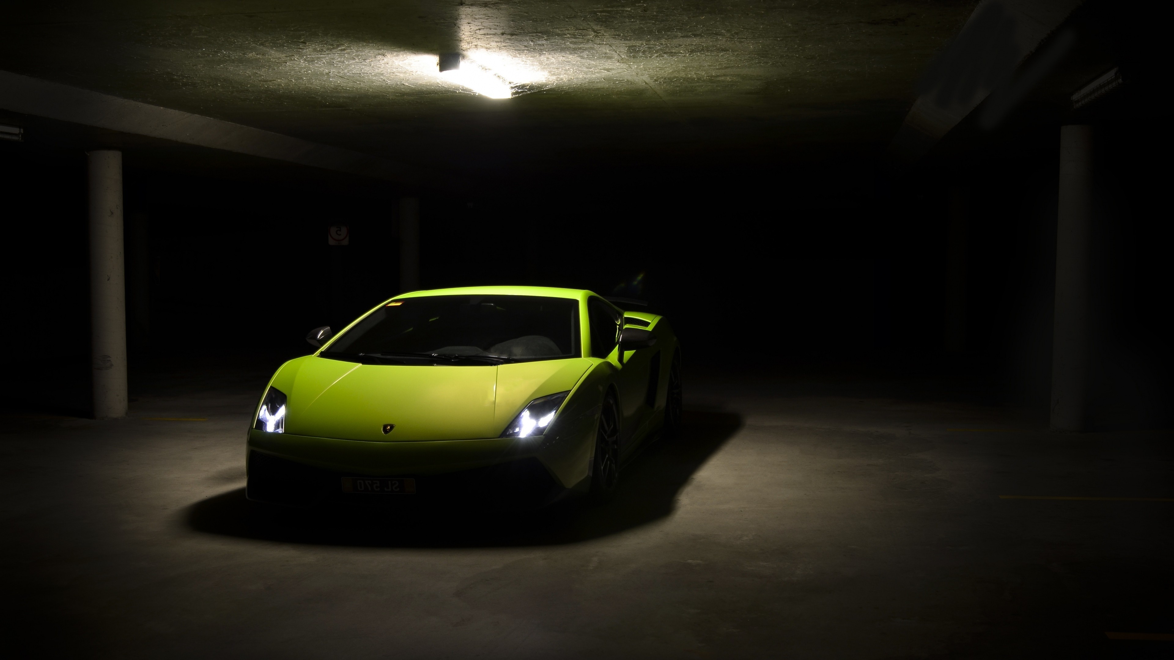 lamborghini, cars, parking, HD Wallpaper