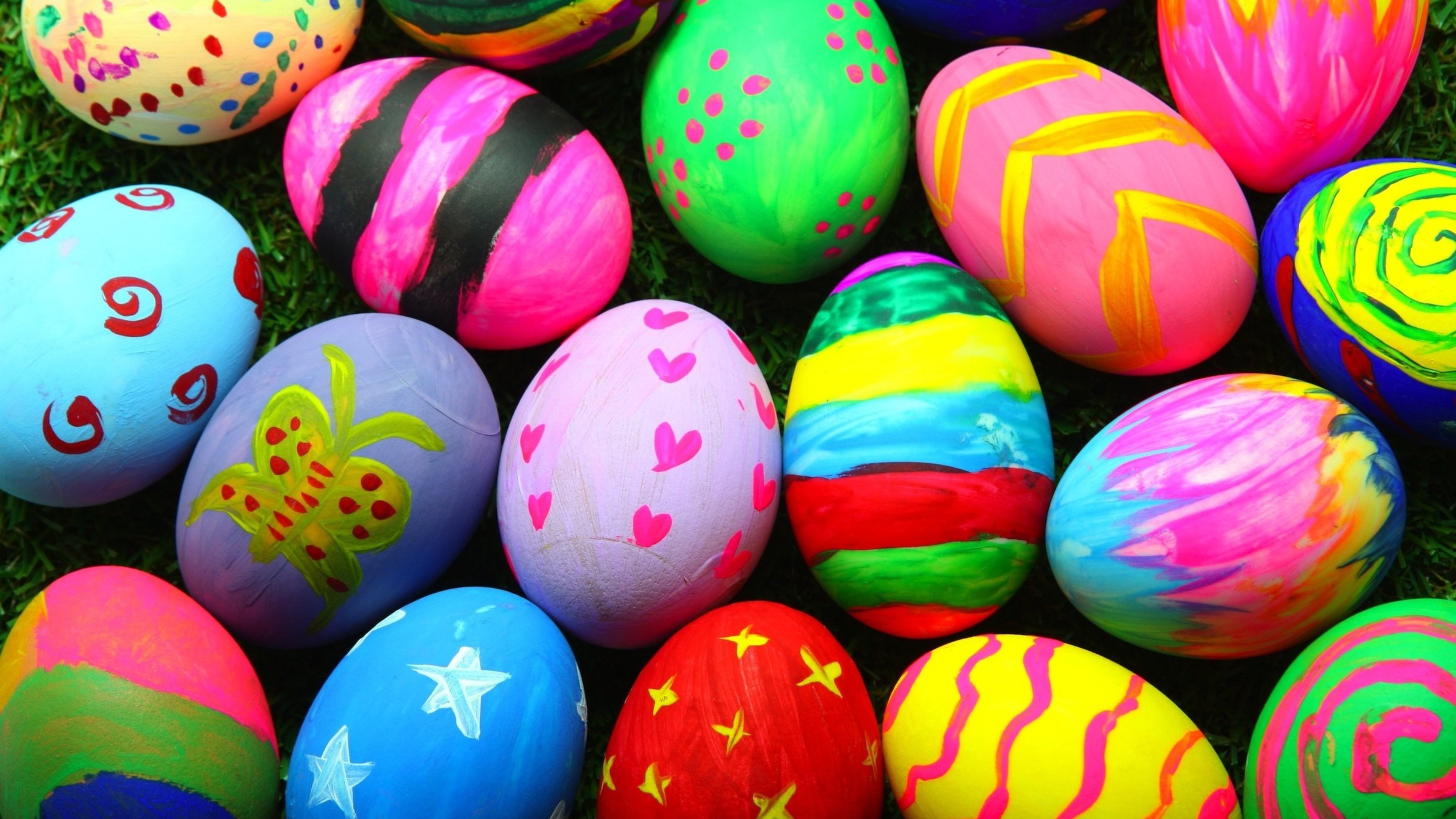 easter, eggs, celebrations, colorful, HD Wallpaper