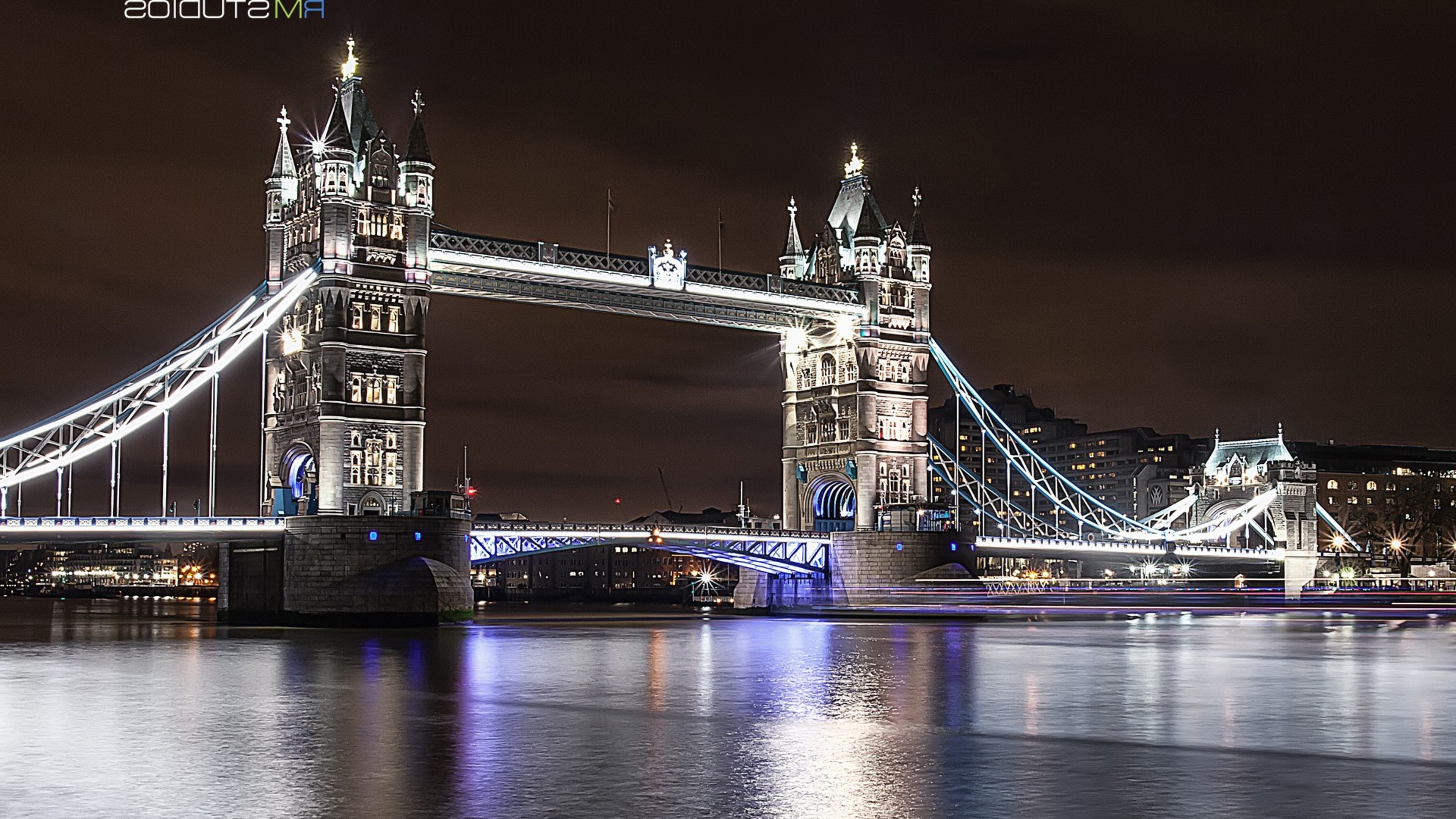 tower, bridge, world, night, HD Wallpaper