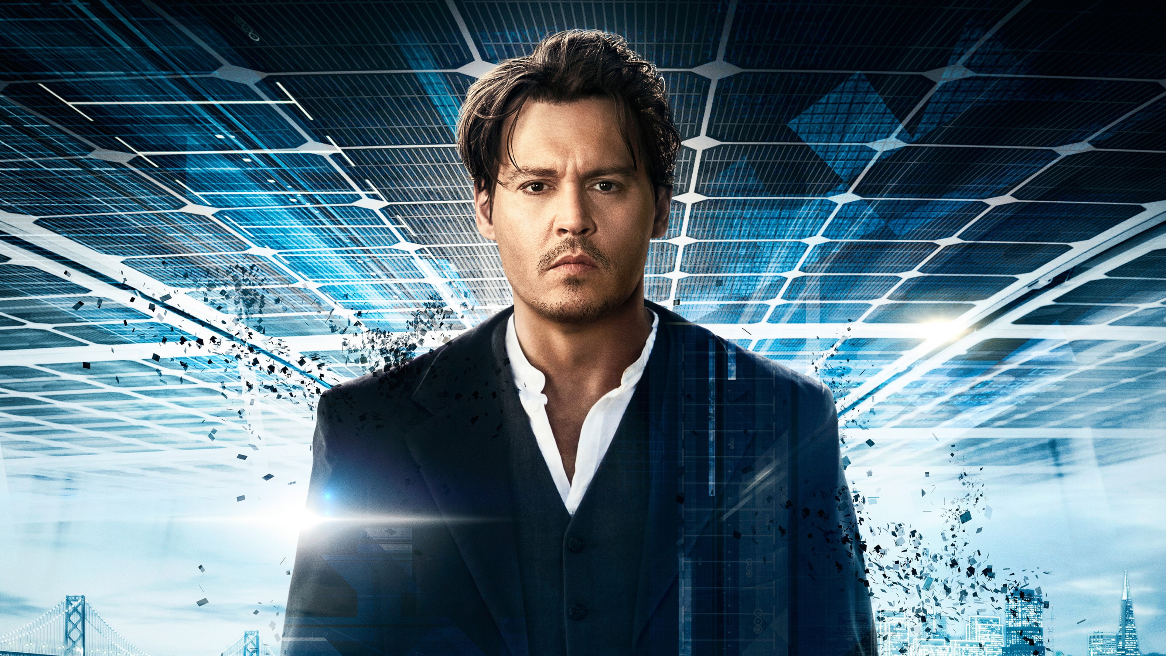transcedence, movies, johnny depp, HD Wallpaper