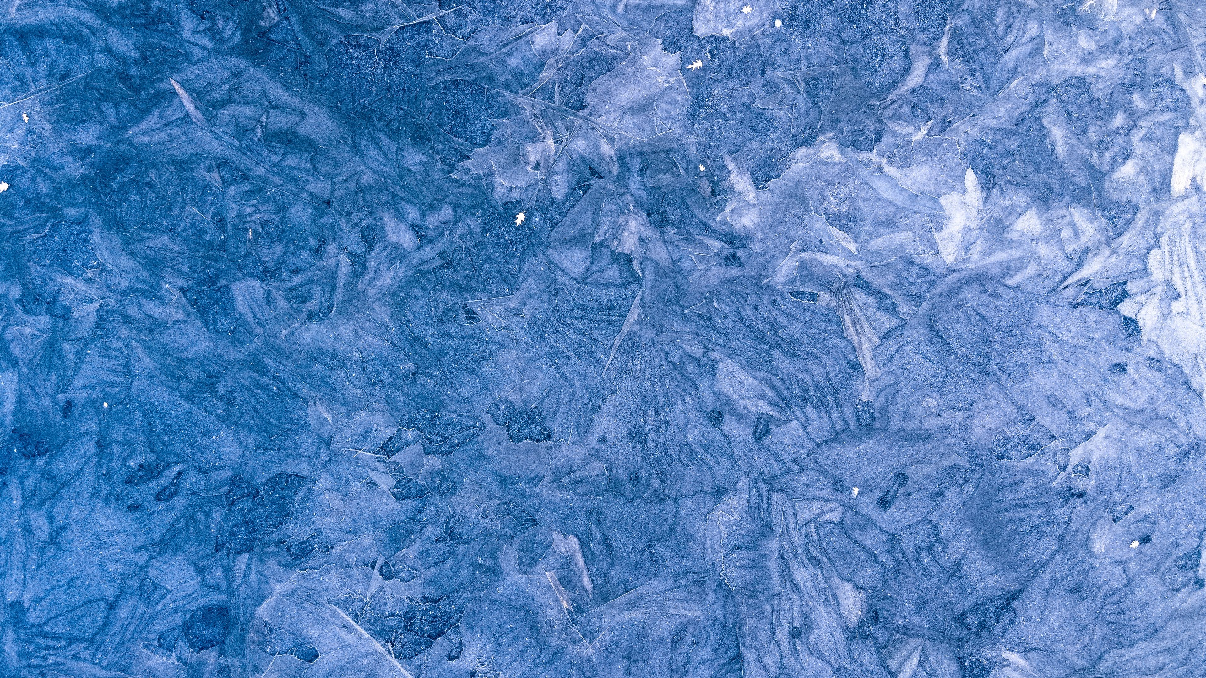ice, surface, patterns, winter, 4k, HD Wallpaper