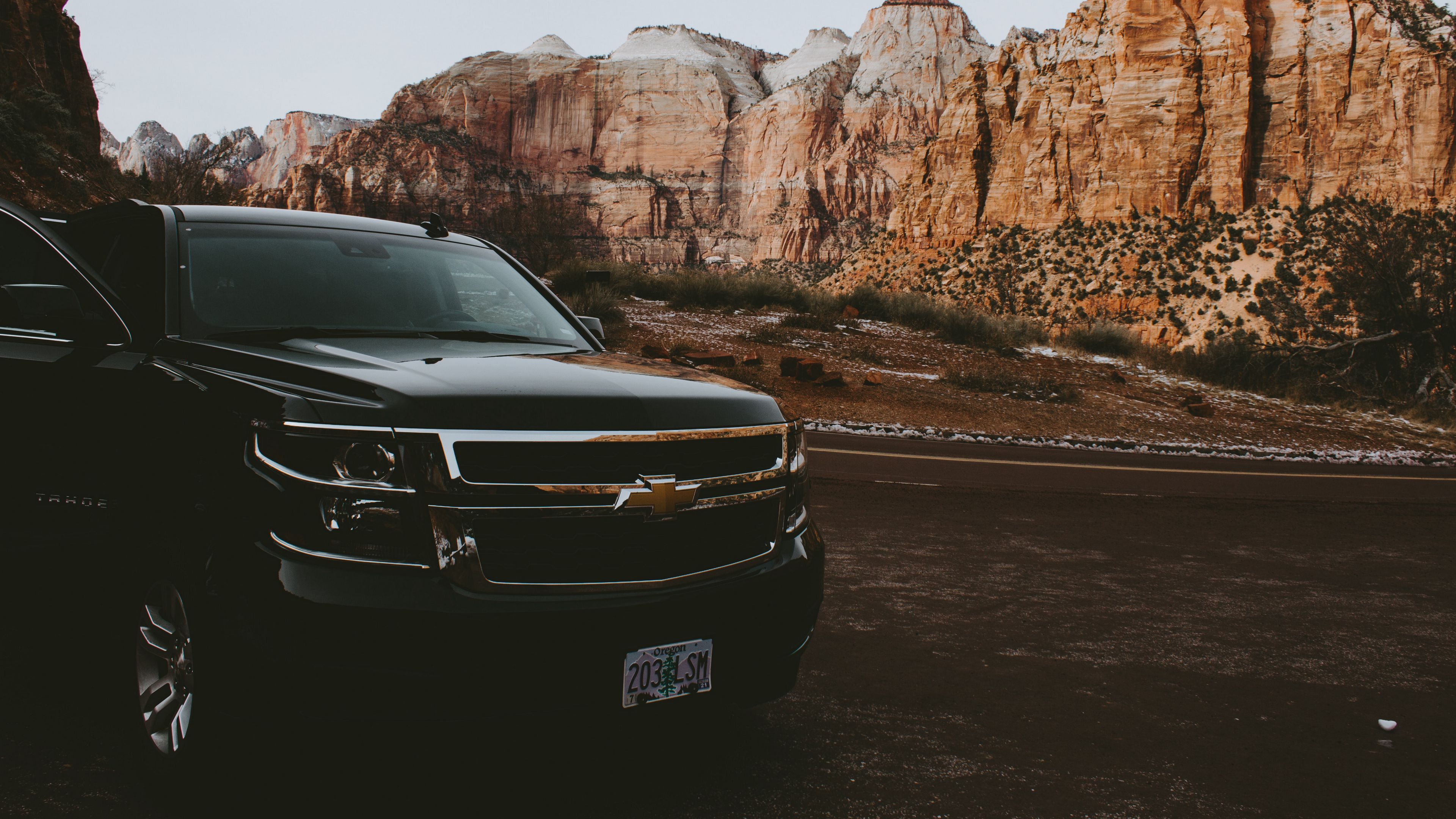 chevrolet, suv, front view, travel, 4k, HD Wallpaper